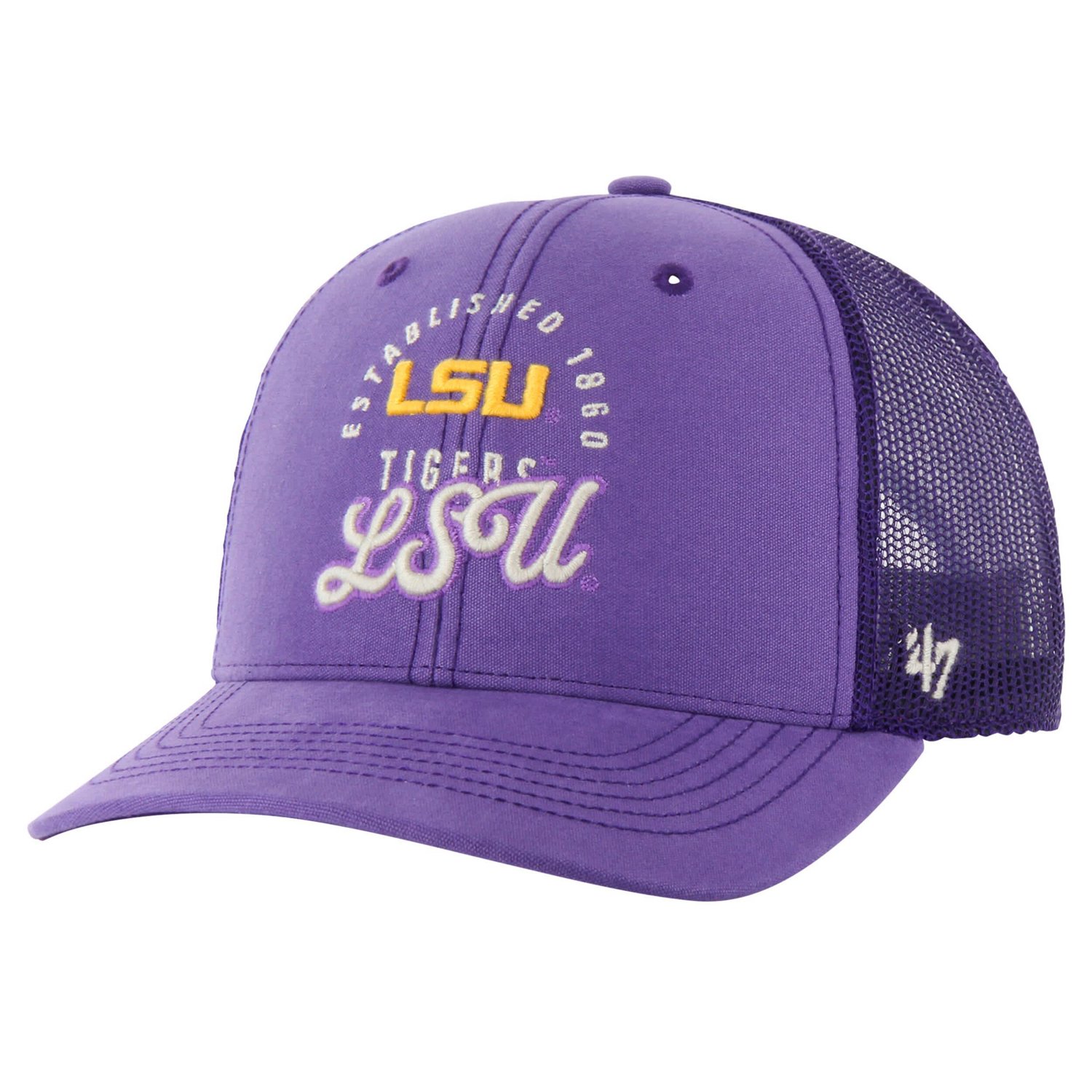 '47 LSU Tigers Pitstop Trucker Adjustable Hat                                                                                    - view number 1