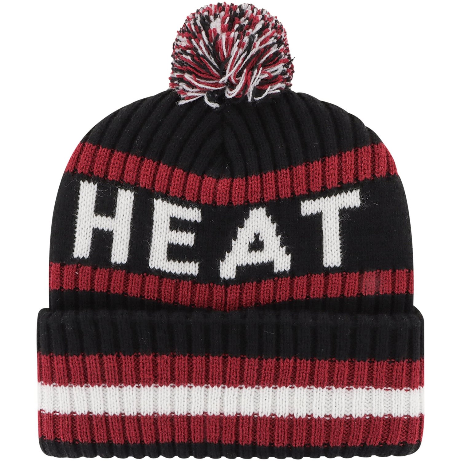 '47 Miami Heat Bering Cuffed Knit Hat with Pom
