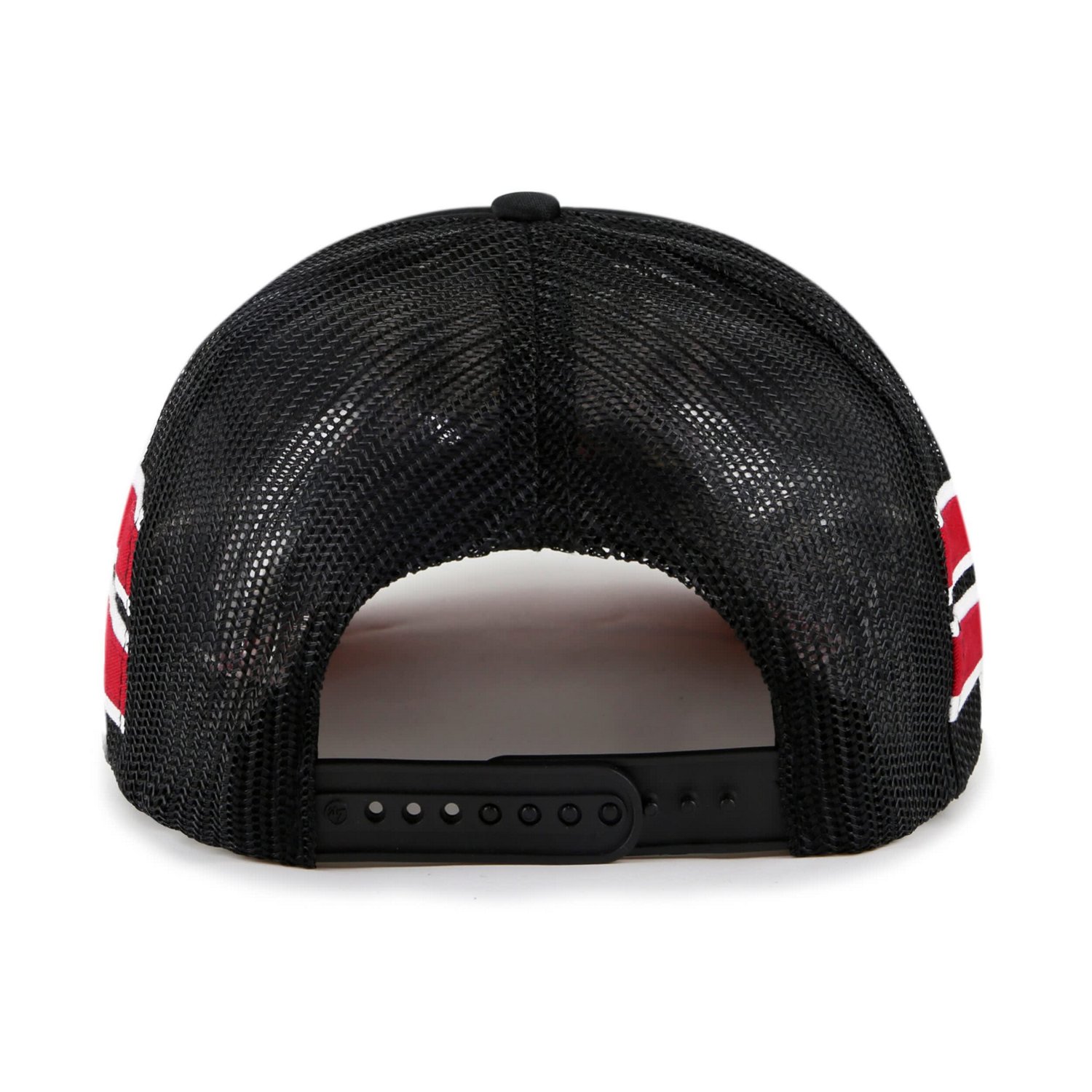 '47 Miami Heat Sidebrand Stripes Trucker Adjustable Hat - view number 2
