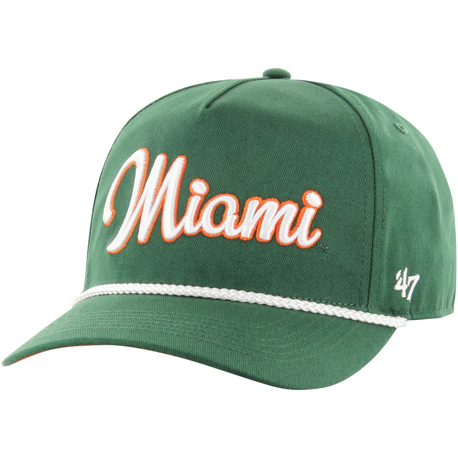 '47 Miami Hurricanes Overhand Hitch Adjustable Hat - view number 2