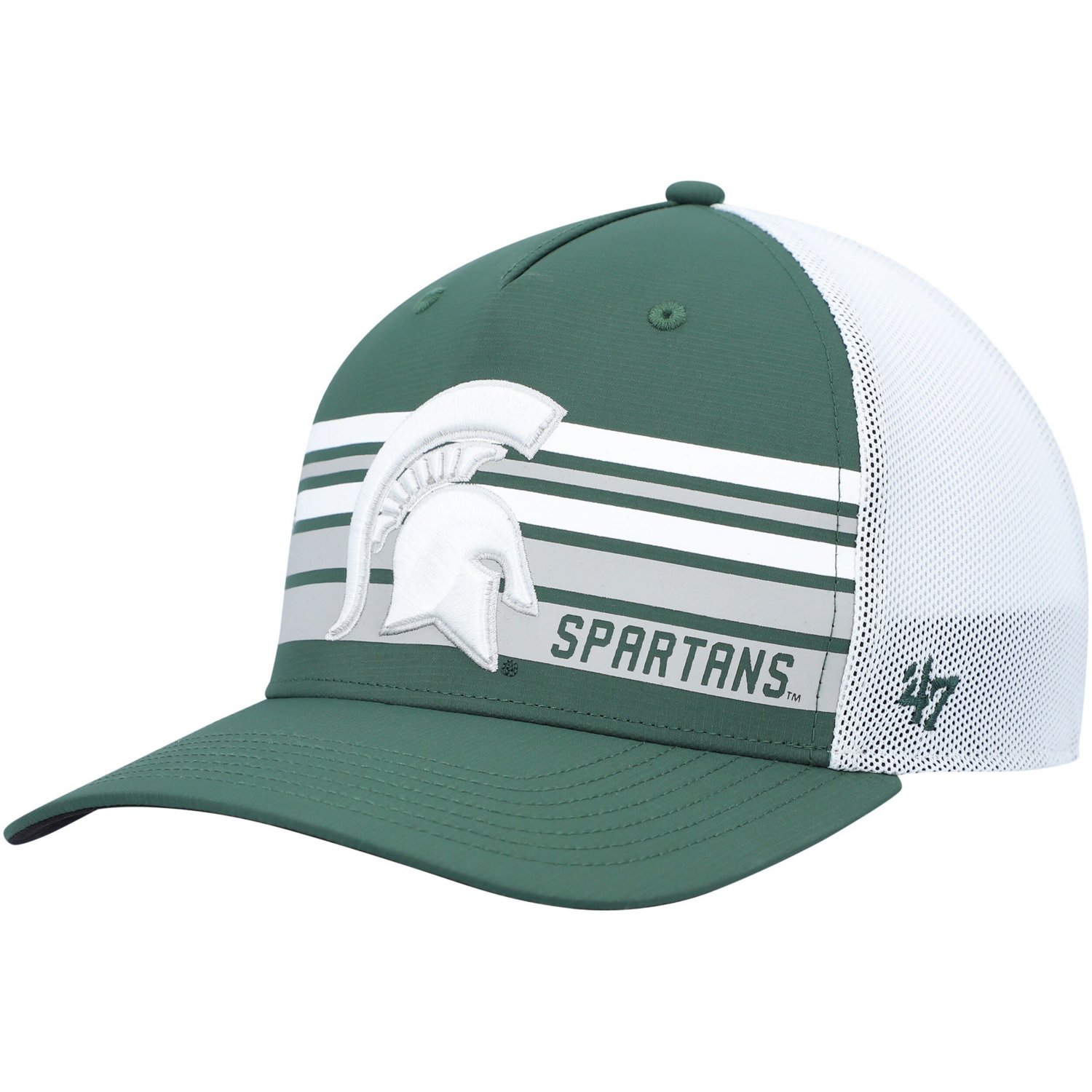 '47 Michigan State Spartans Brrr Altitude Trucker Adjustable Hat                                                                 - view number 1