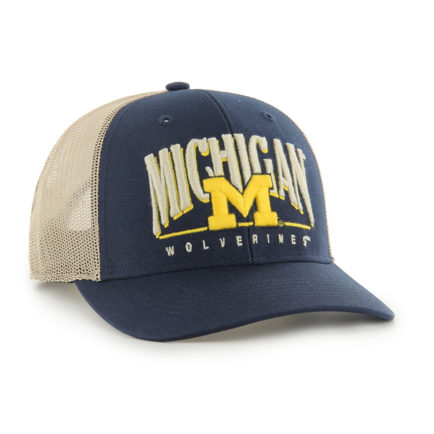 '47 Michigan Wolverines Arid Adjustable Trucker Hat - view number 2