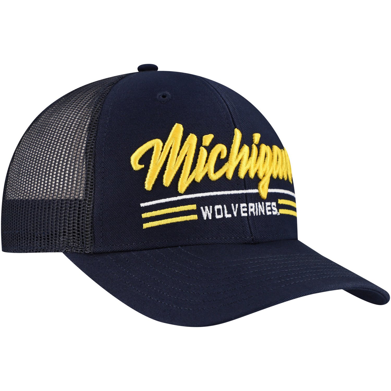 '47 Michigan Wolverines Garner Trucker Adjustable Hat - view number 3