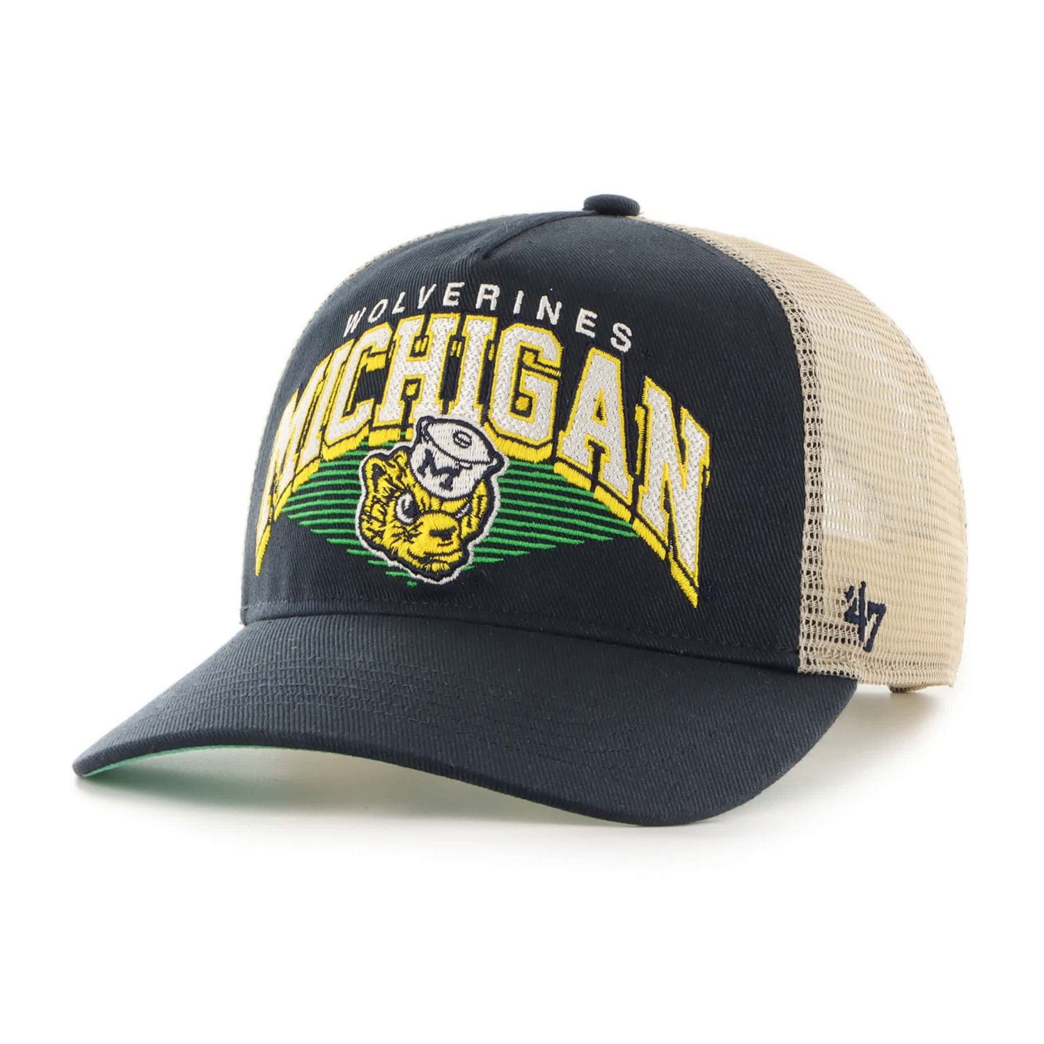 '47 Michigan Wolverines Pomona Mesh Hitch Adjustable Trucker Hat