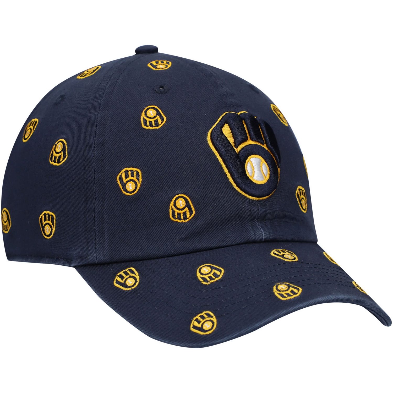 '47 Milwaukee Brewers Confetti Clean Up Adjustable Hat - view number 3