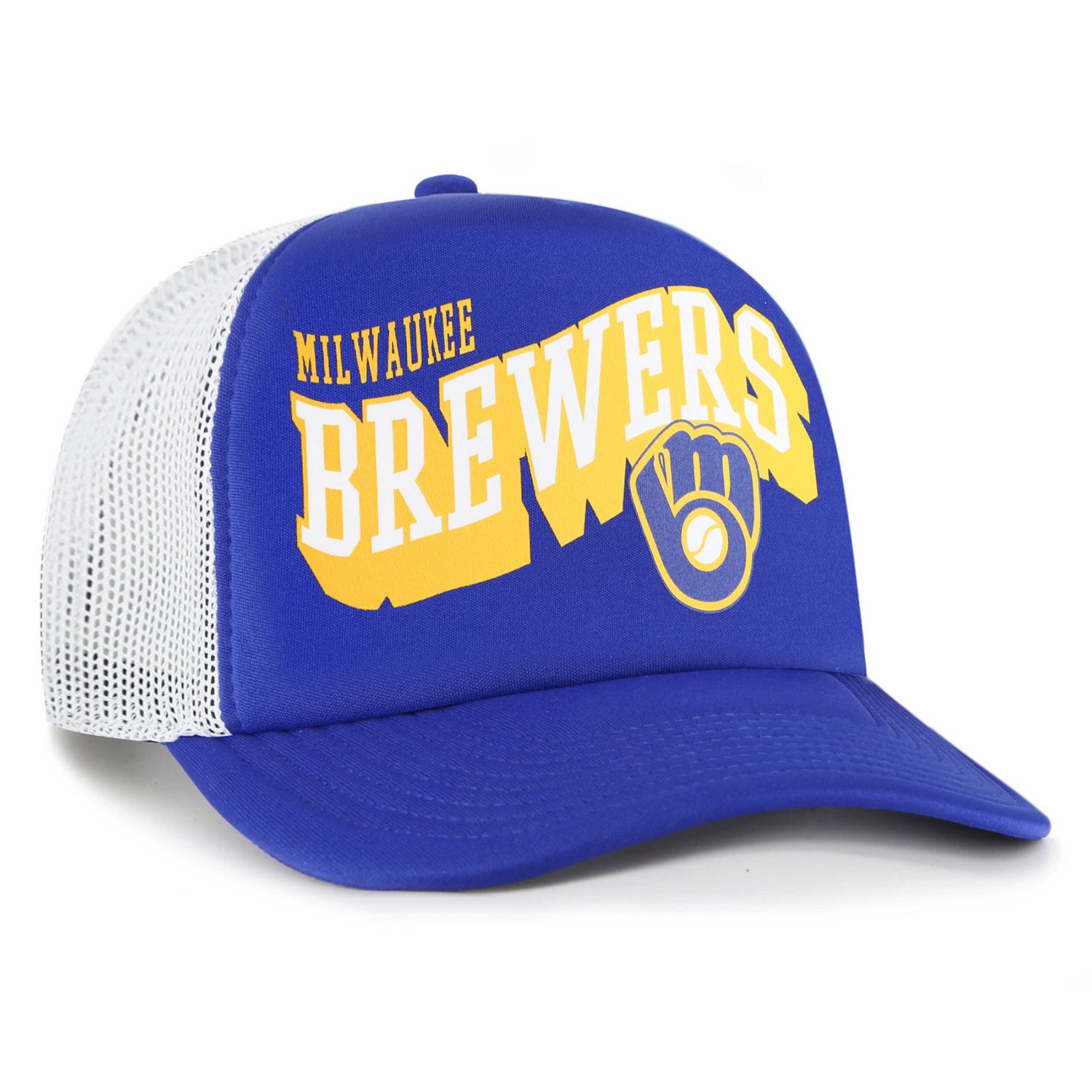 '47 Milwaukee Brewers Meander Foam Trucker Snapback Hat - view number 2