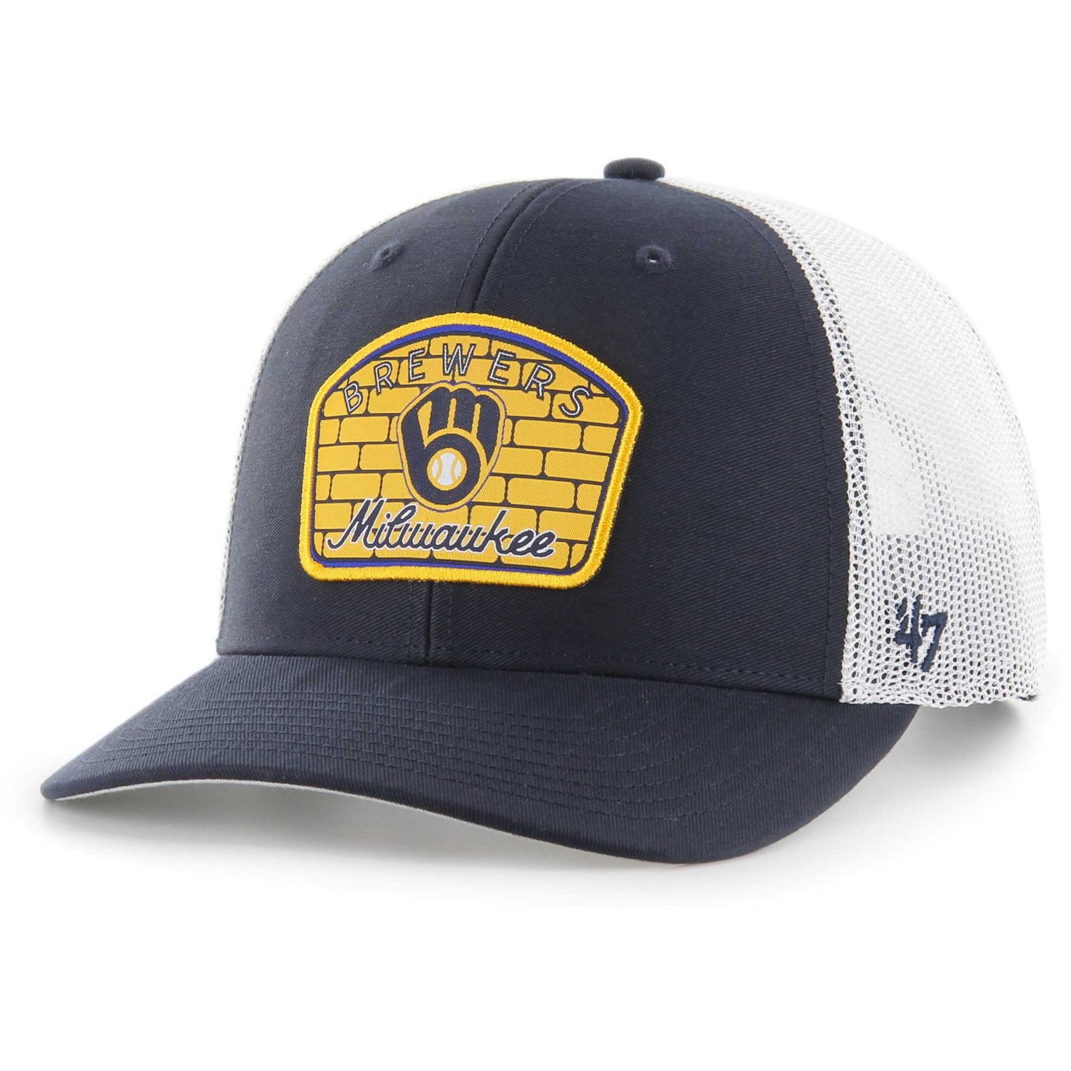 '47 Milwaukee Brewers Retro Region Patch Trucker Adjustable Hat - view number 1