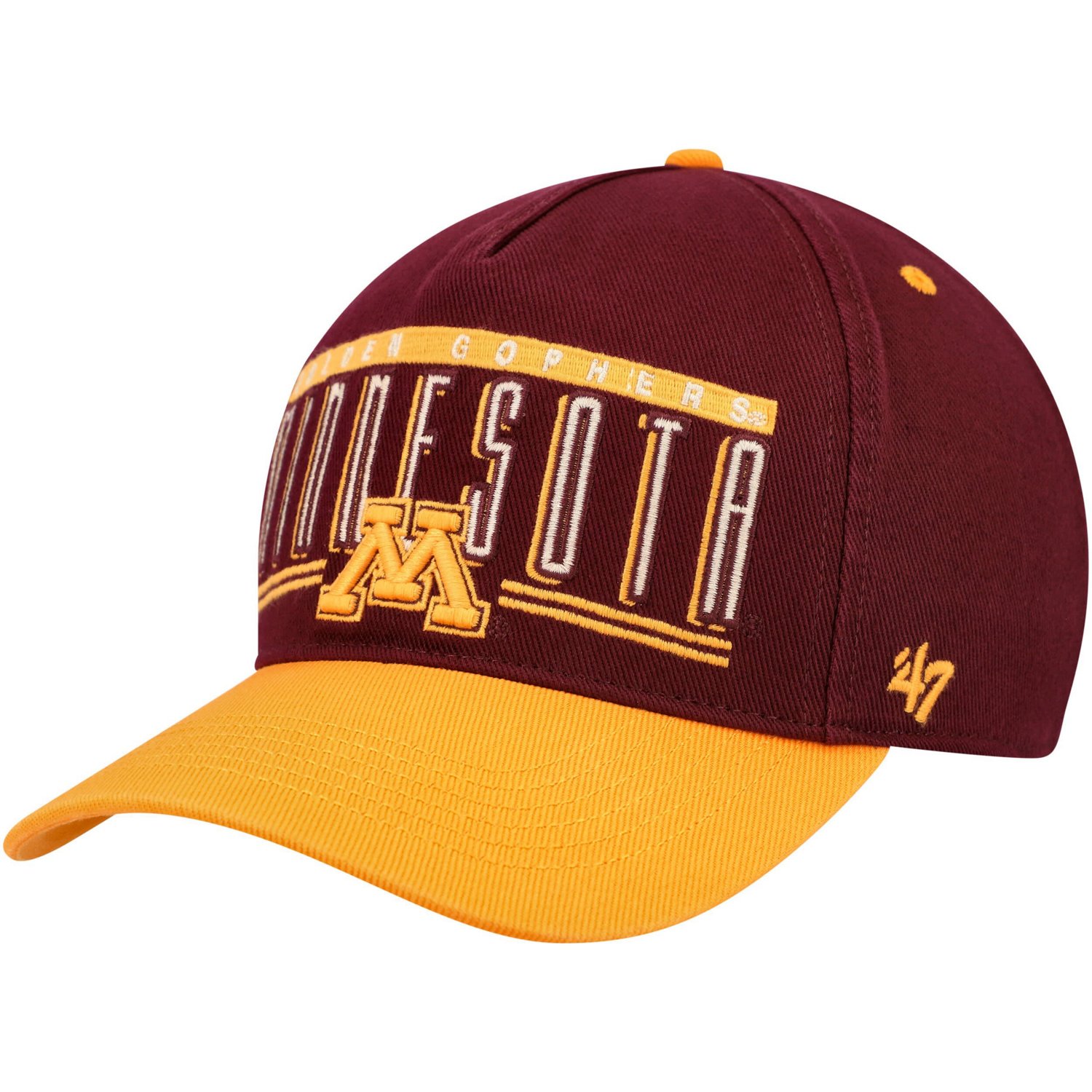 '47 Minnesota Golden Gophers Double Header Hitch Adjustable Hat