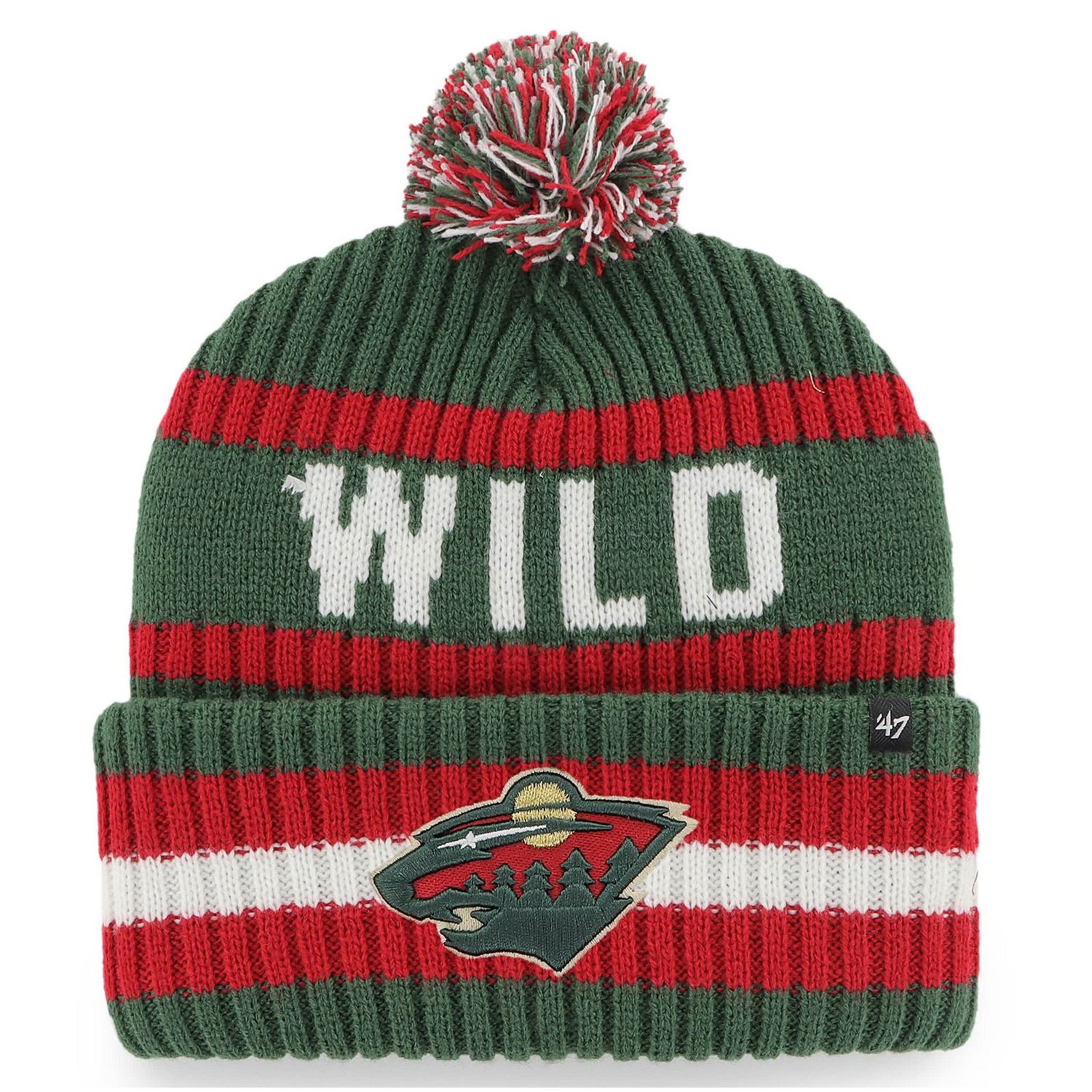 '47 Minnesota Wild Bering Cuffed Knit Hat with Pom