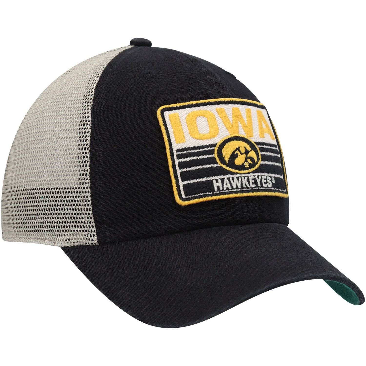 '47 Natural Iowa Hawkeyes Four Stroke Clean Up Trucker Snapback Hat - view number 3
