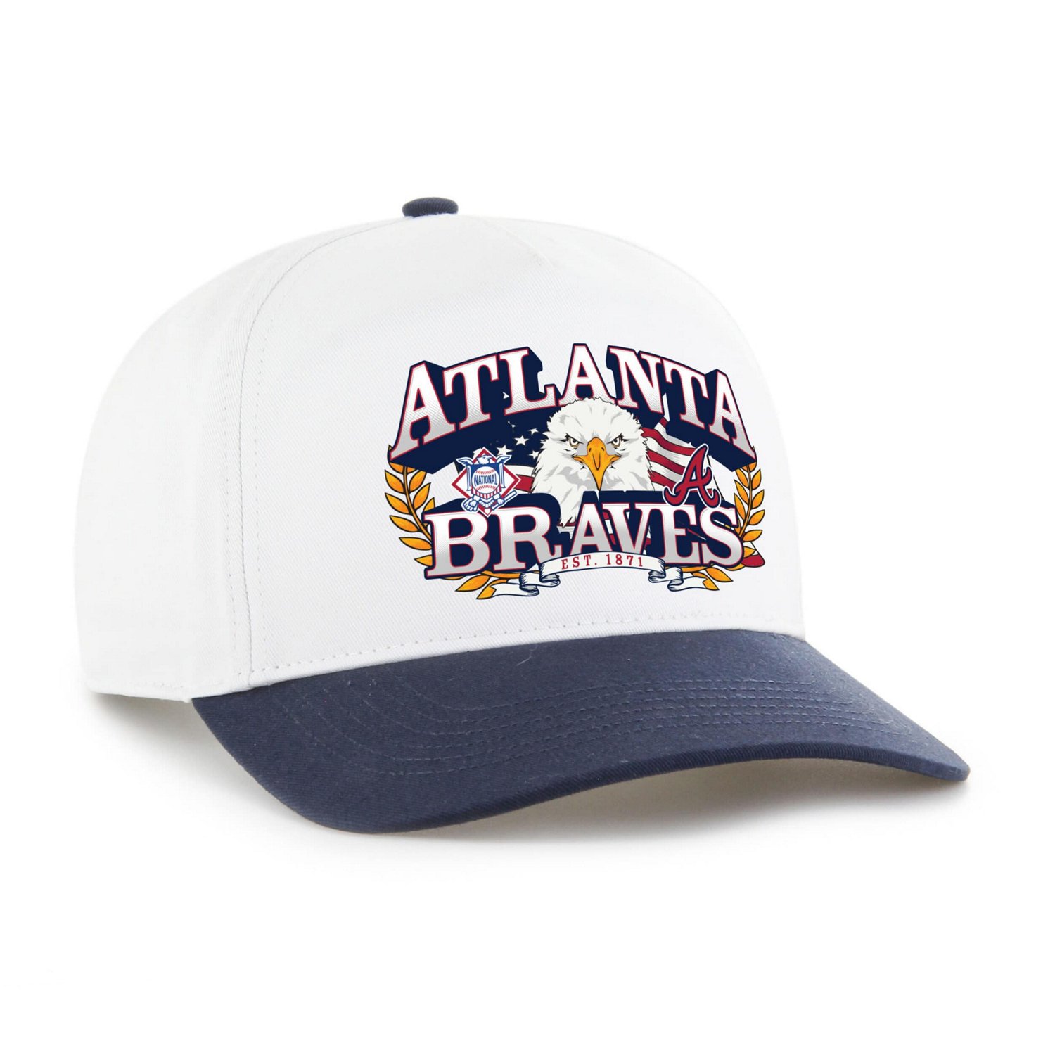 '47 Navy Atlanta Braves Americana Eagle Hitch Adjustable Hat