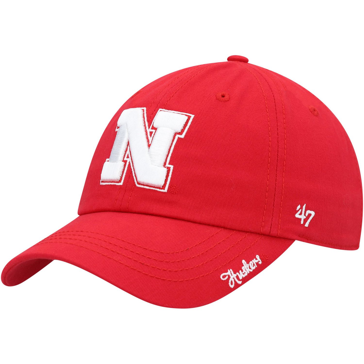 '47 Nebraska Huskers Miata Clean Up Logo Adjustable Hat                                                                          - view number 1