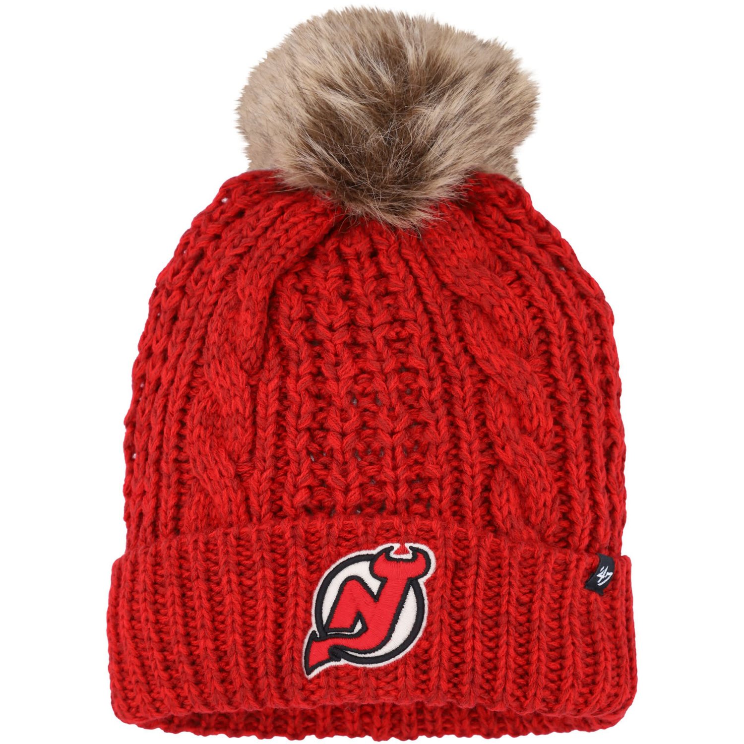 '47 New Jersey Devils Meeko Cuffed Knit Hat with Pom