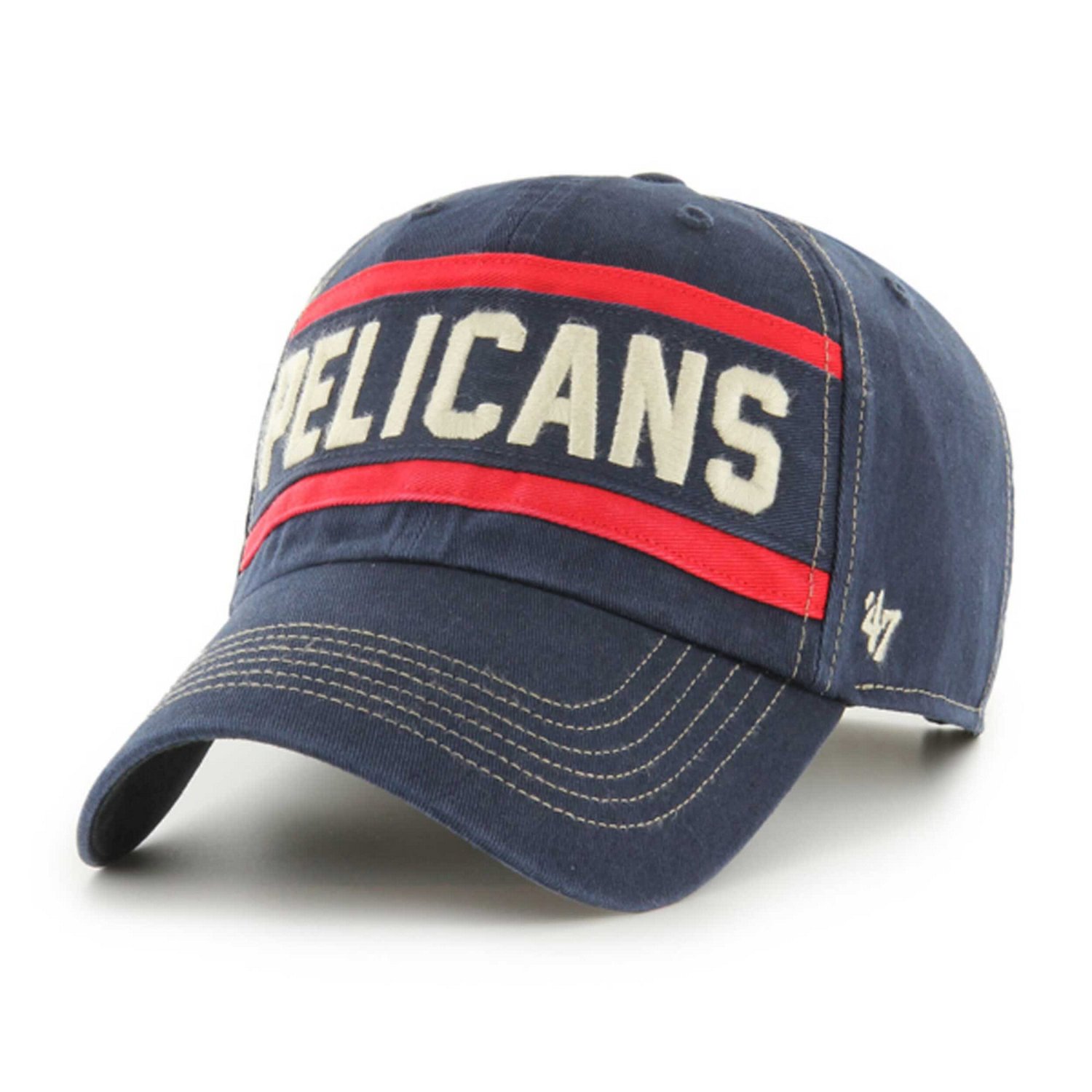 '47 New Orleans Pelicans Quick Snap Clean Up Adjustable Hat - view number 2