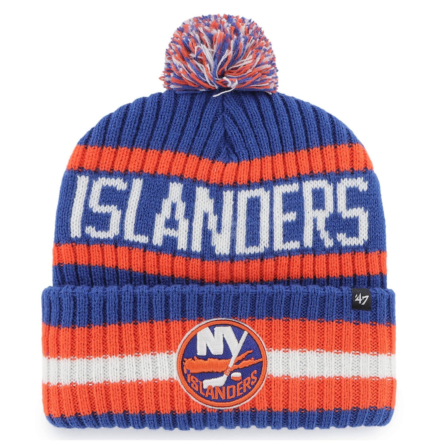 '47 New York Islanders Bering Cuffed Knit Hat with Pom