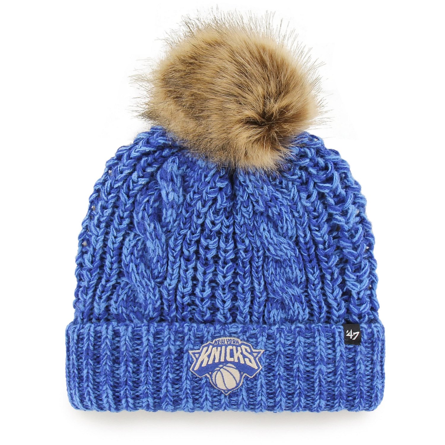'47 New York Knicks Meeko Cuffed Knit Hat with Pom
