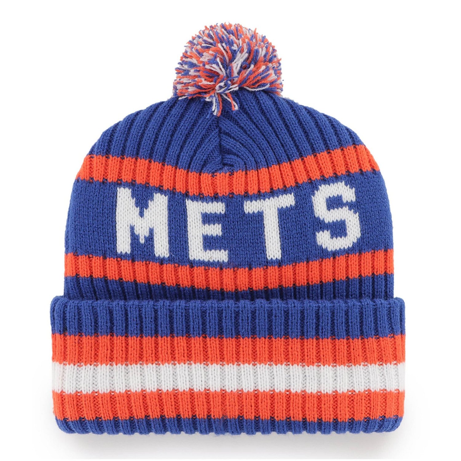 '47 New York Mets Bering Cuffed Knit Hat with Pom