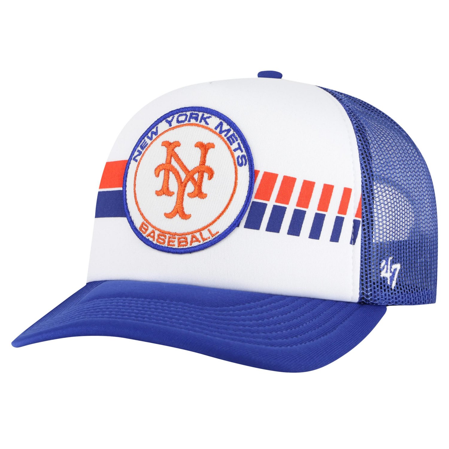 '47 New York Mets Cooperstown Collection Wax Pack Express Trucker Adjustable Hat - view number 1