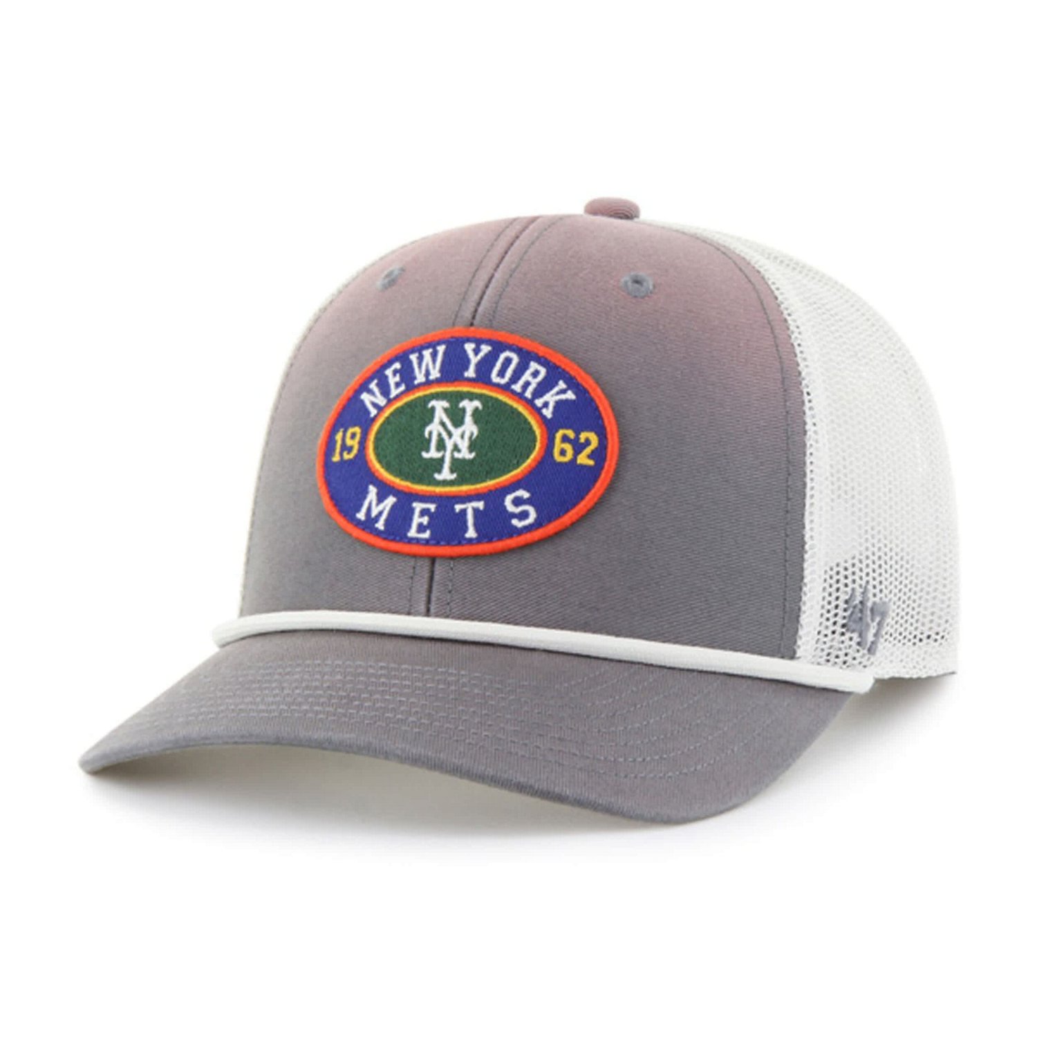 '47 New York Mets Tide Sweep Rope Trucker Adjustable Hat