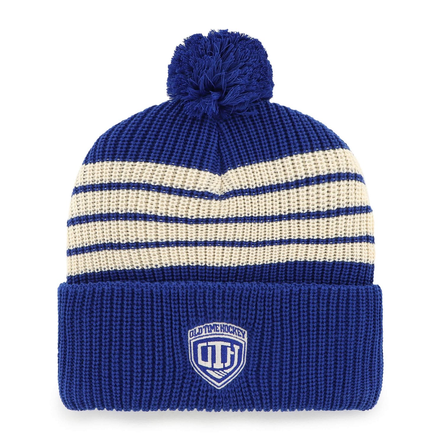 '47 New York Rangers Old Time Hockey Barn Cuffed Knit Hat with Pom - view number 2