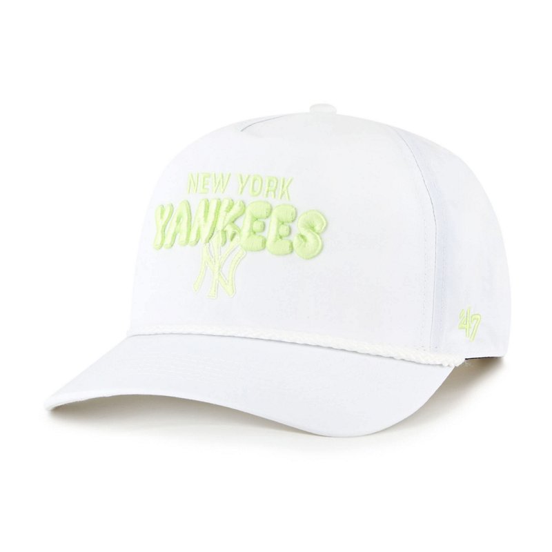 '47 Brand Women's White New York Yankees Bright Side Adjustable Hitch Hat - White