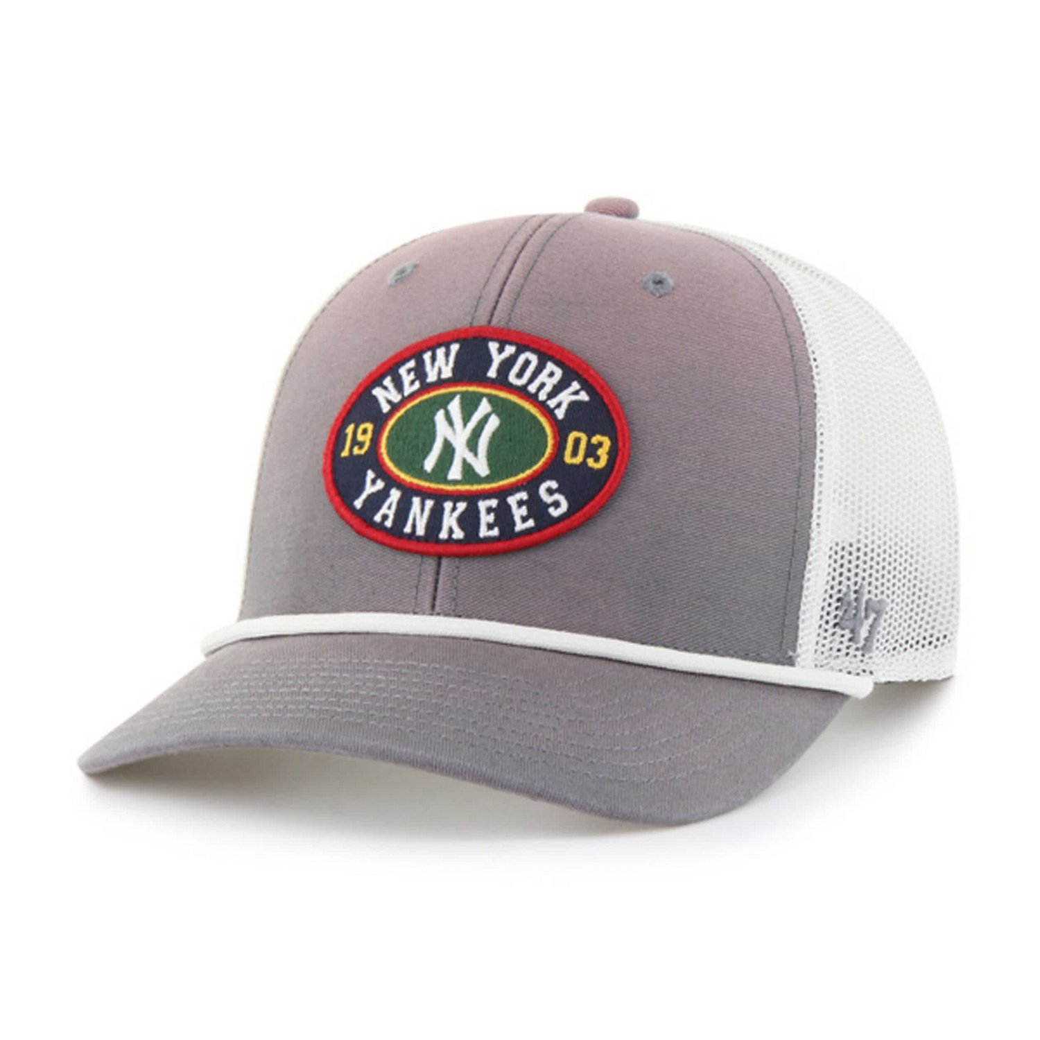 '47 New York Yankees Tide Sweep Rope Trucker Adjustable Hat