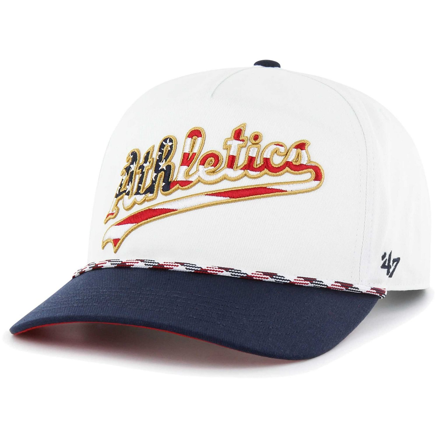 '47 Oakland Athletics Flag Script Hitch Snapback Hat