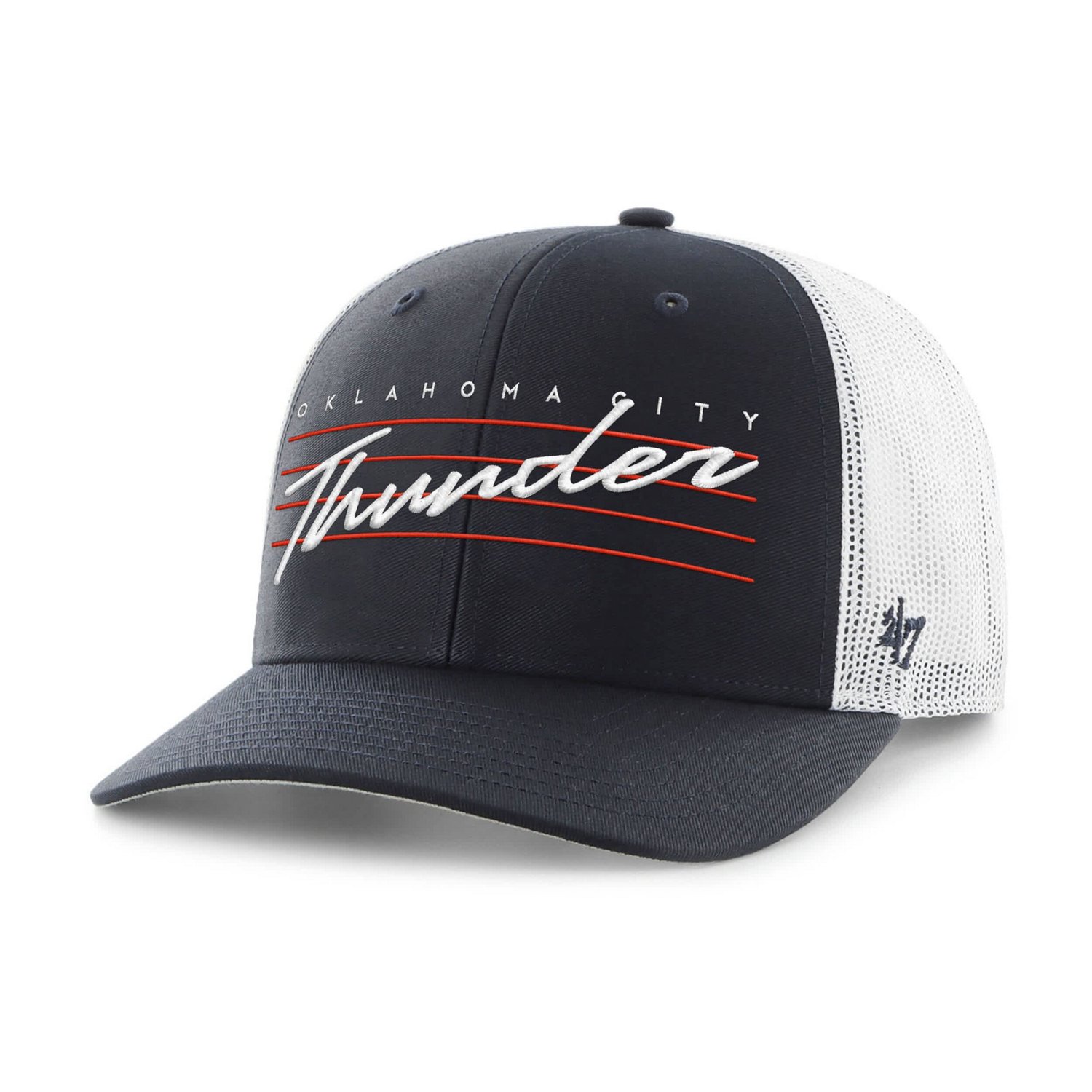 '47 Oklahoma City Thunder Downburst Trucker Adjustable Hat - view number 2