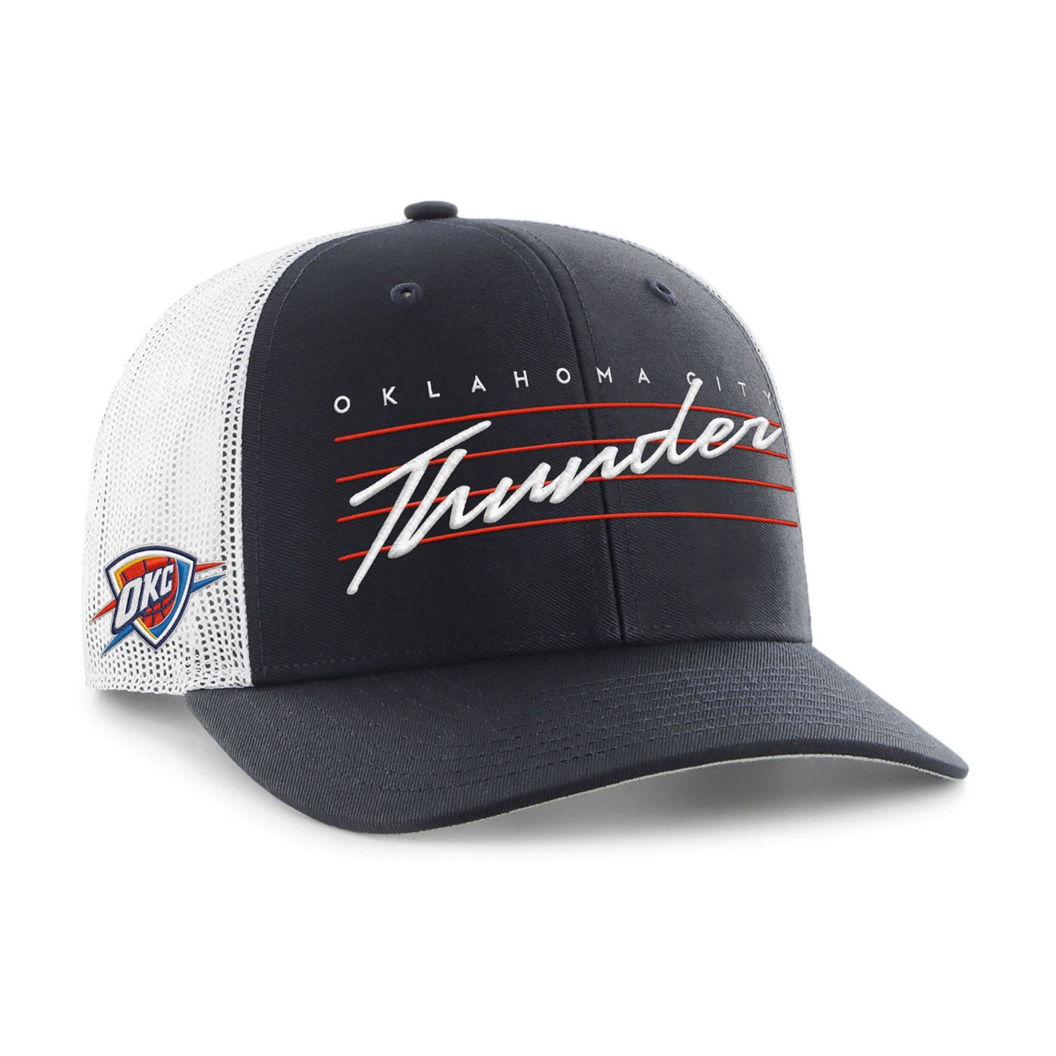 '47 Oklahoma City Thunder Downburst Trucker Adjustable Hat