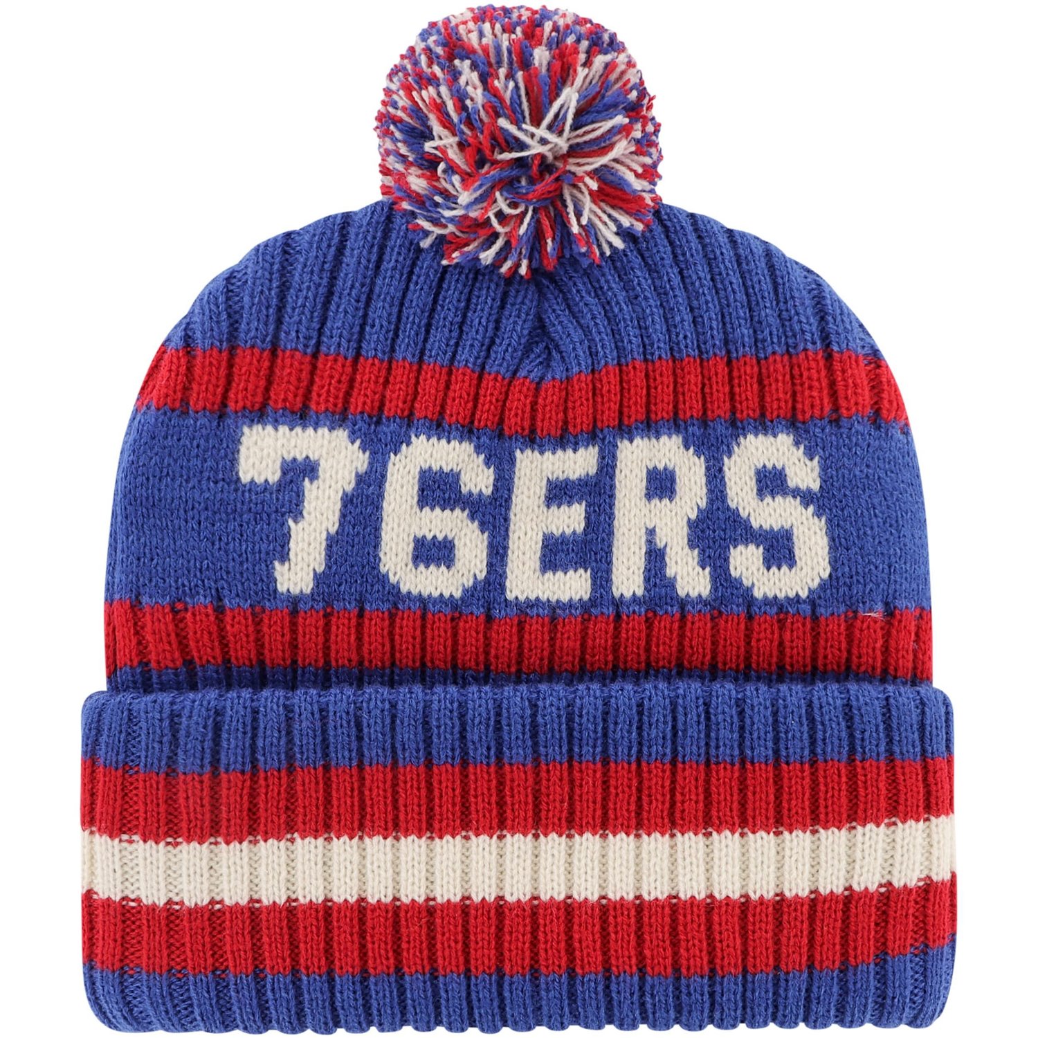 '47 Philadelphia 76ers Bering Cuffed Knit Hat with Pom - view number 2