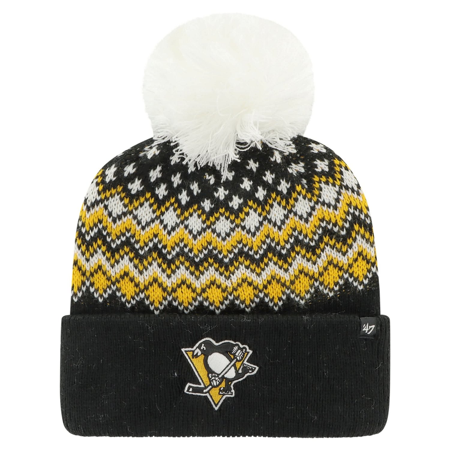 '47 Pittsburgh Penguins Elsa Cuffed Knit Hat with Pom