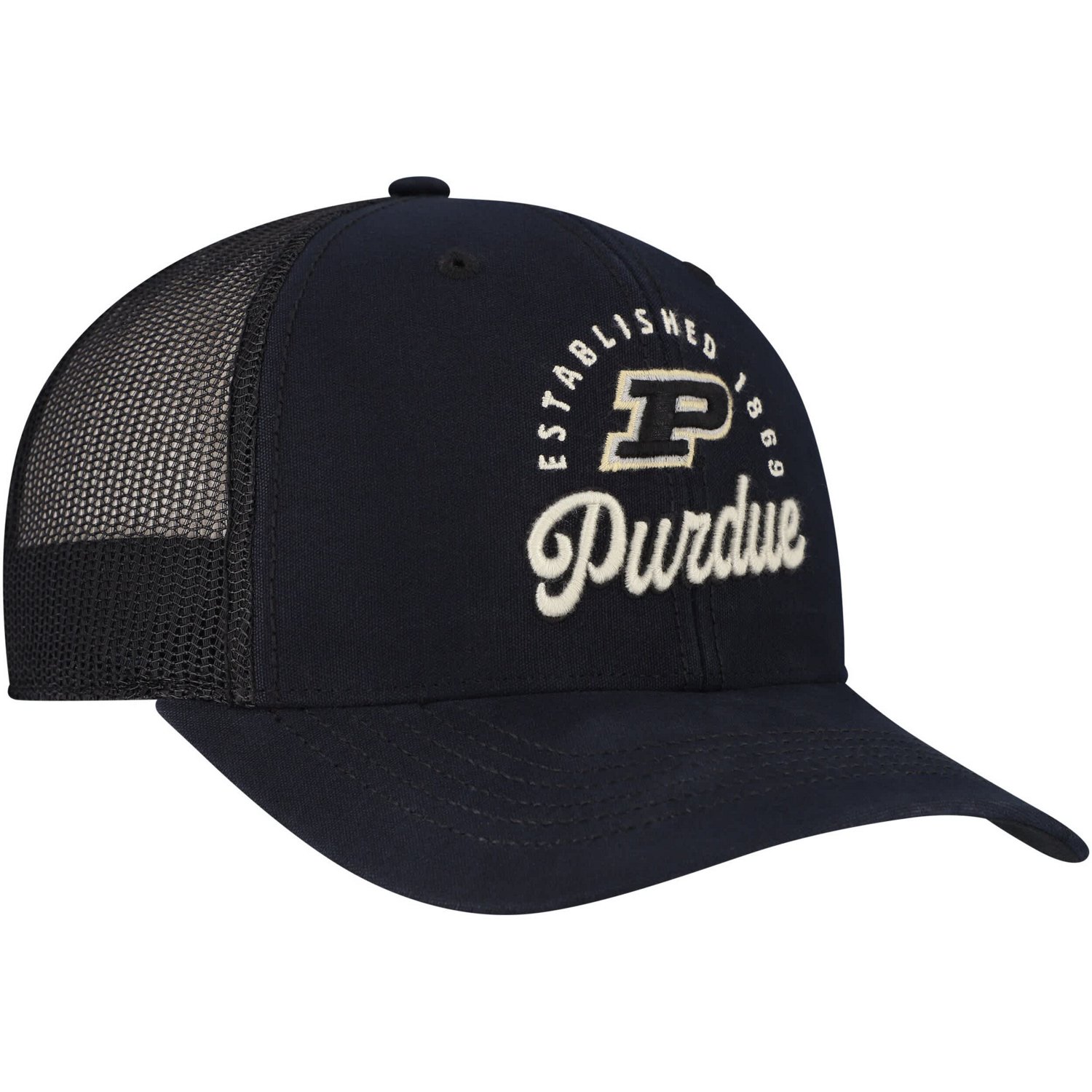 '47 Purdue Boilermakers Pitstop Trucker Adjustable Hat - view number 3