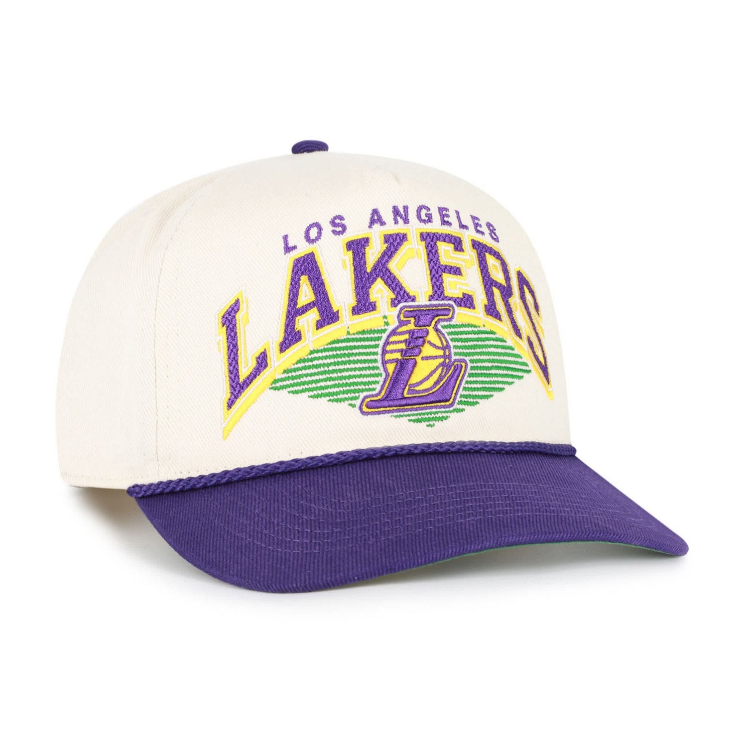 '47 Purple Los Angeles Lakers Pomona Two-Tone Rope Hitch Adjustable Hat - view number 2