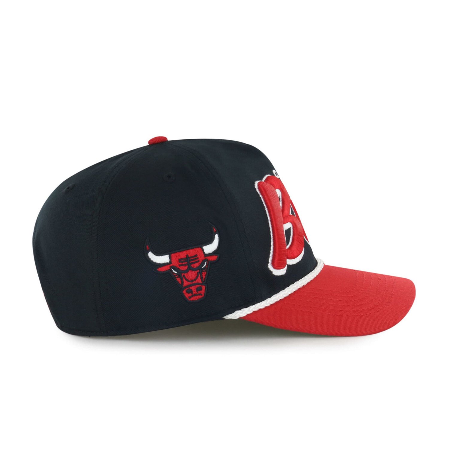 '47 Red Chicago Bulls Dropshadow Rope Hitch Adjustable Hat - view number 3