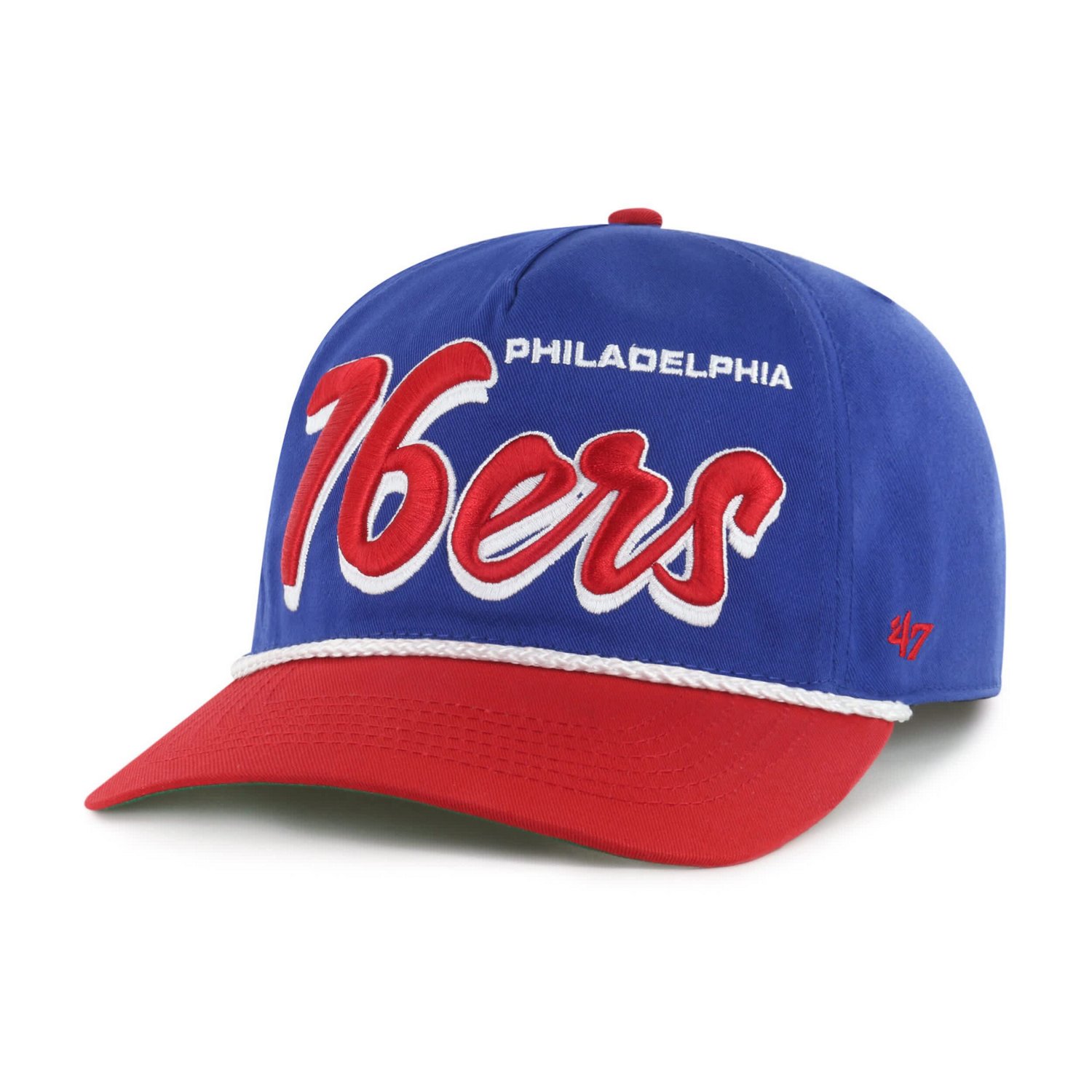 '47 Red Philadelphia 76ers Dropshadow Rope Hitch Adjustable Hat - view number 2