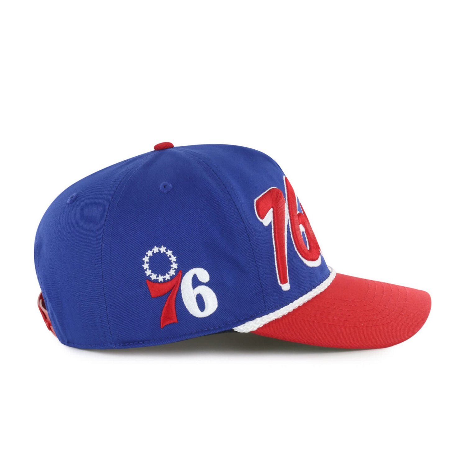 '47 Red Philadelphia 76ers Dropshadow Rope Hitch Adjustable Hat - view number 3