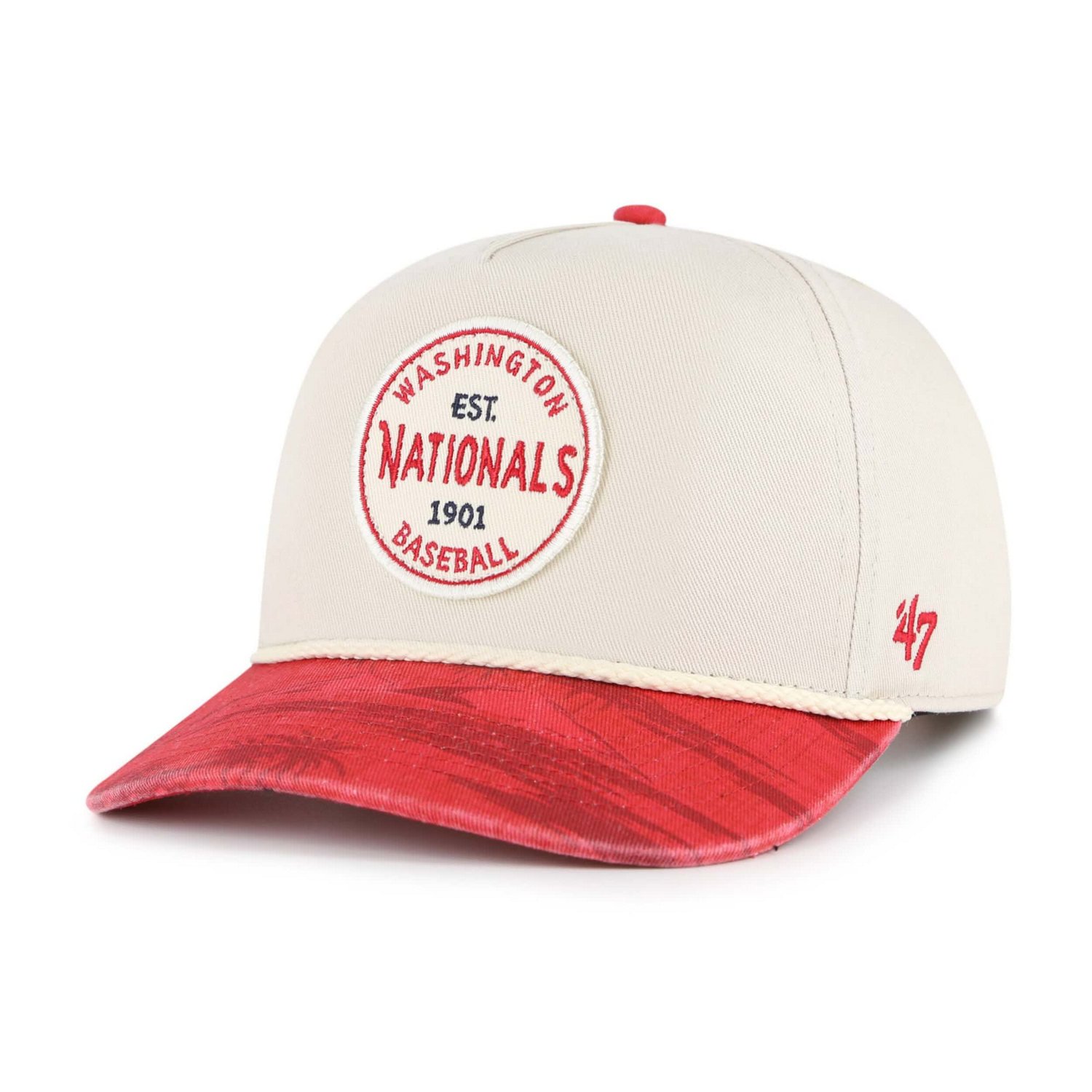 '47 Red Washington Nationals Fiji Rope Hitch Adjustable Hat                                                                     