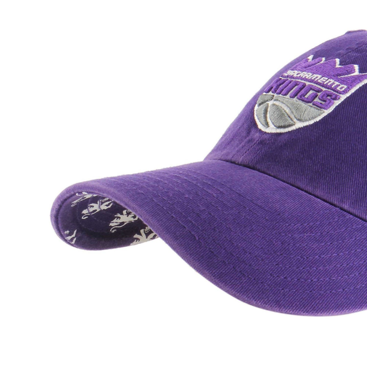 '47 Sacramento Kings Confetti Undervisor Clean Up Adjustable Hat