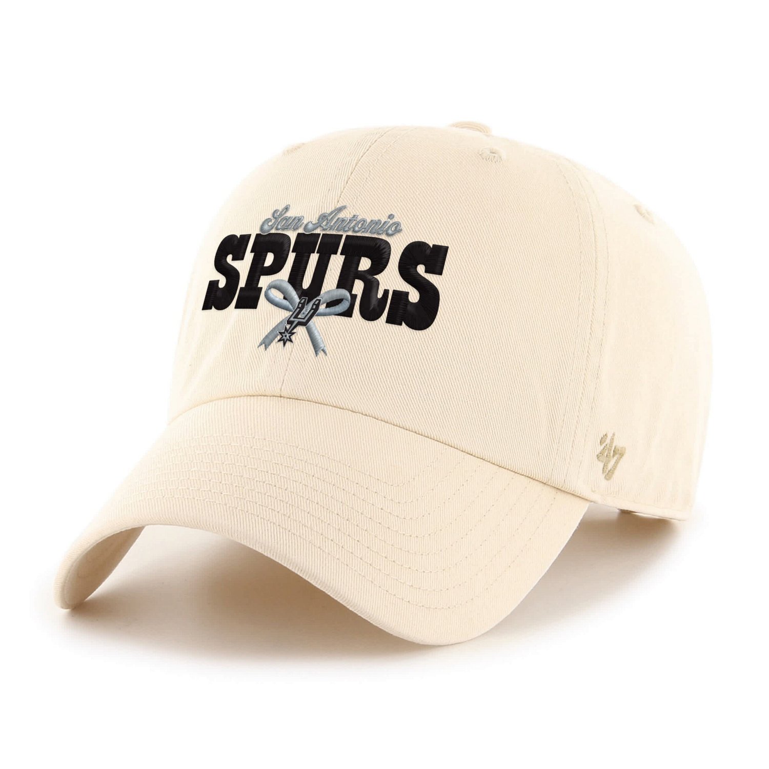 '47 San Antonio Spurs Bow Stack Clean Up Adjustable Hat