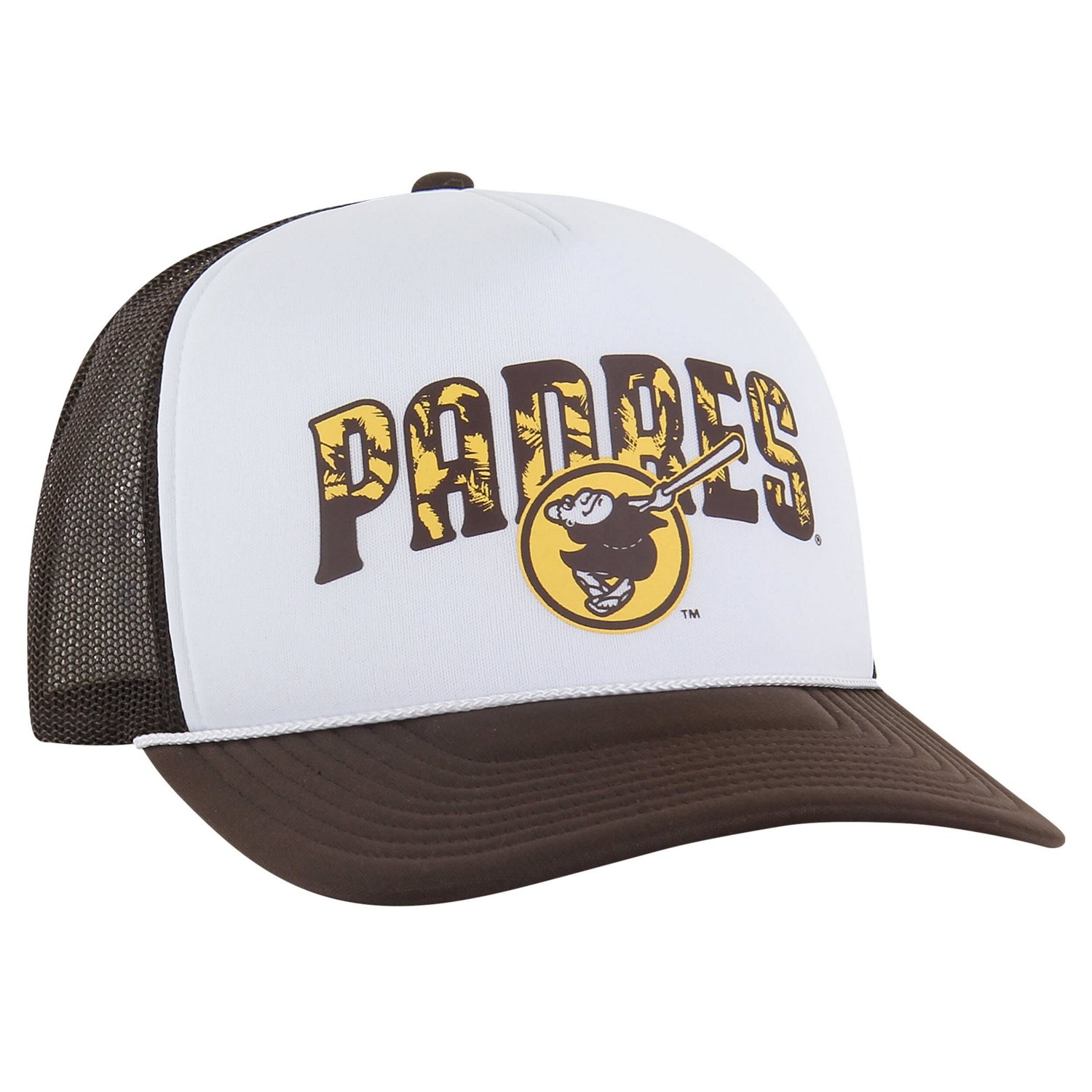 '47 San Diego Padres Retro Region Foam Trucker Adjustable Hat - view number 2