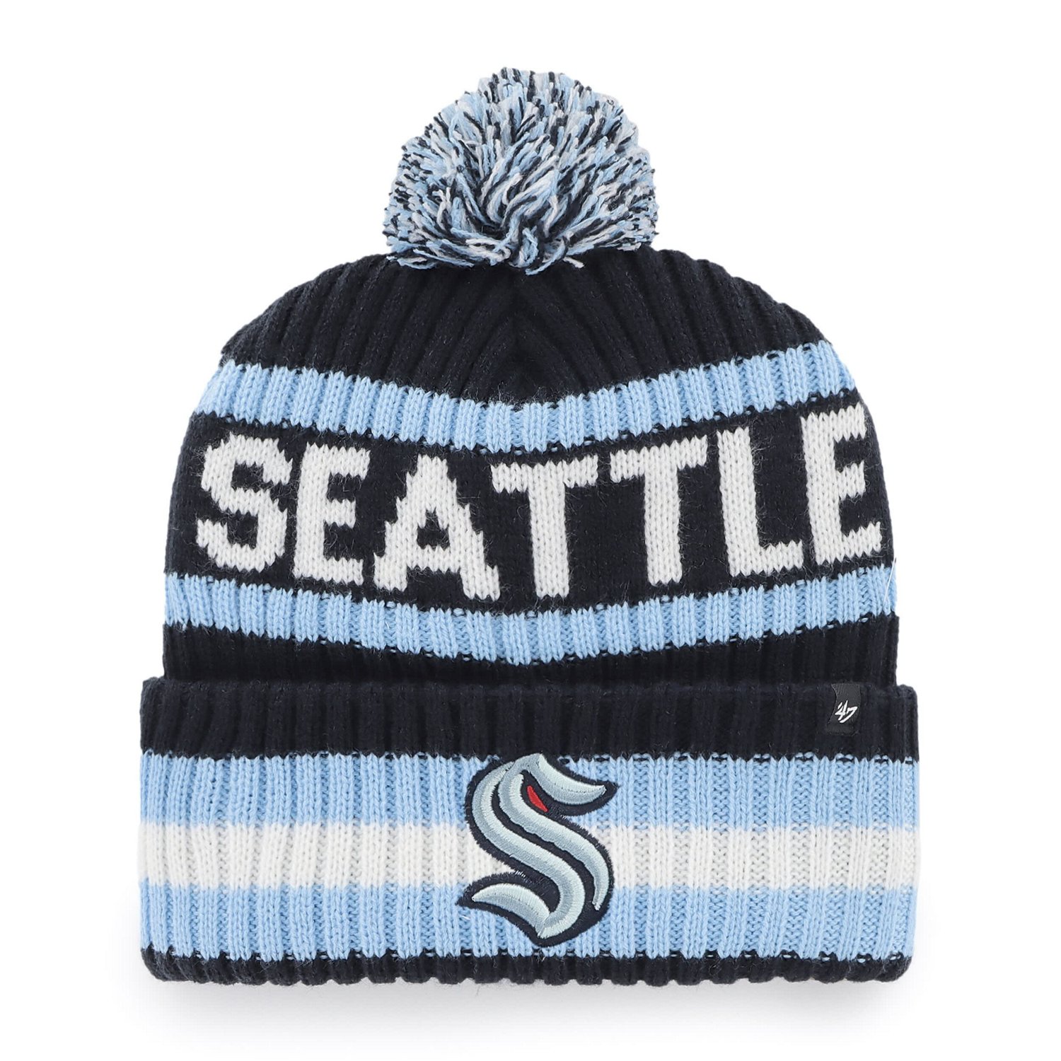 '47 Seattle Kraken Bering Cuffed Knit Hat with Pom                                                                               - view number 1