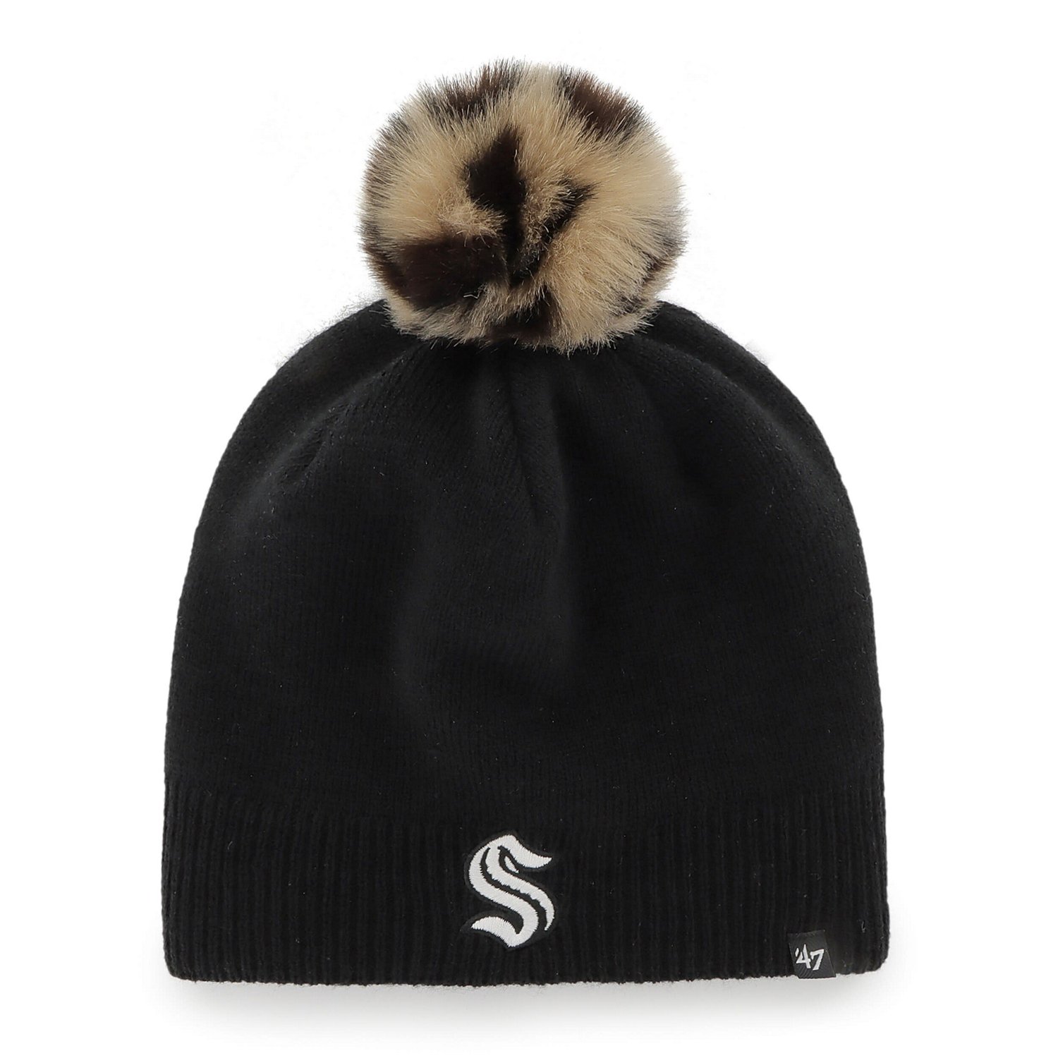 '47 Seattle Kraken Serengeti Knit Beanie with Pom                                                                                - view number 1