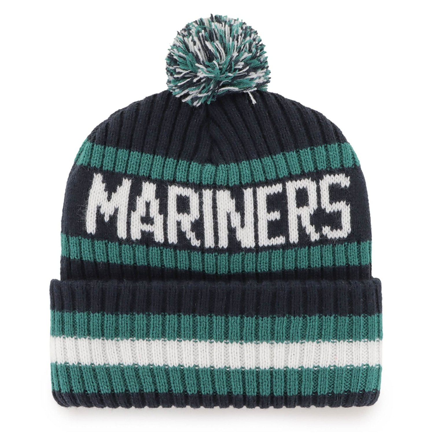 '47 Seattle Mariners Bering Cuffed Knit Hat with Pom