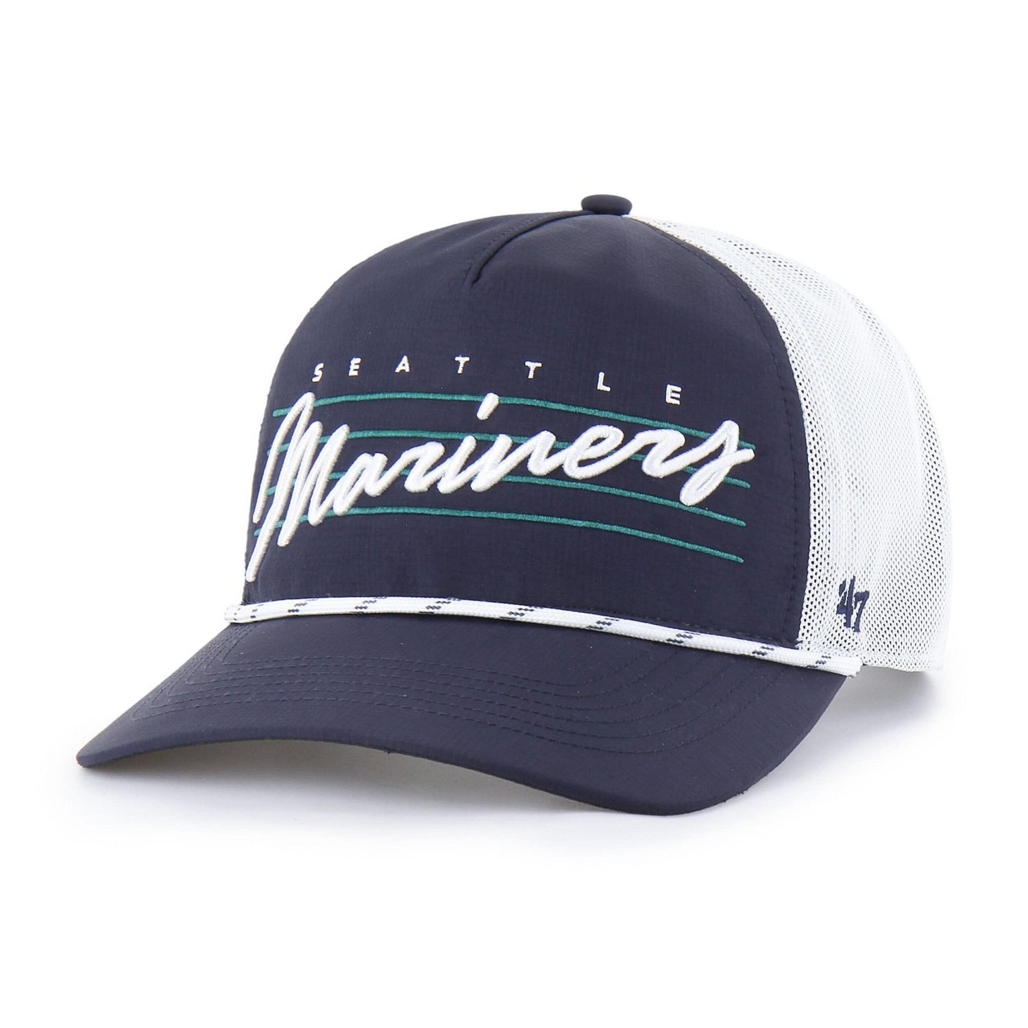 '47 Seattle Mariners Brrr Downburst Mesh Hitch Adjustable Hat - view number 1
