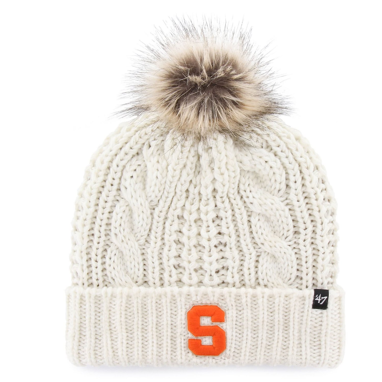 '47 Syracuse Orange Meeko Cuffed Knit Hat with Pom