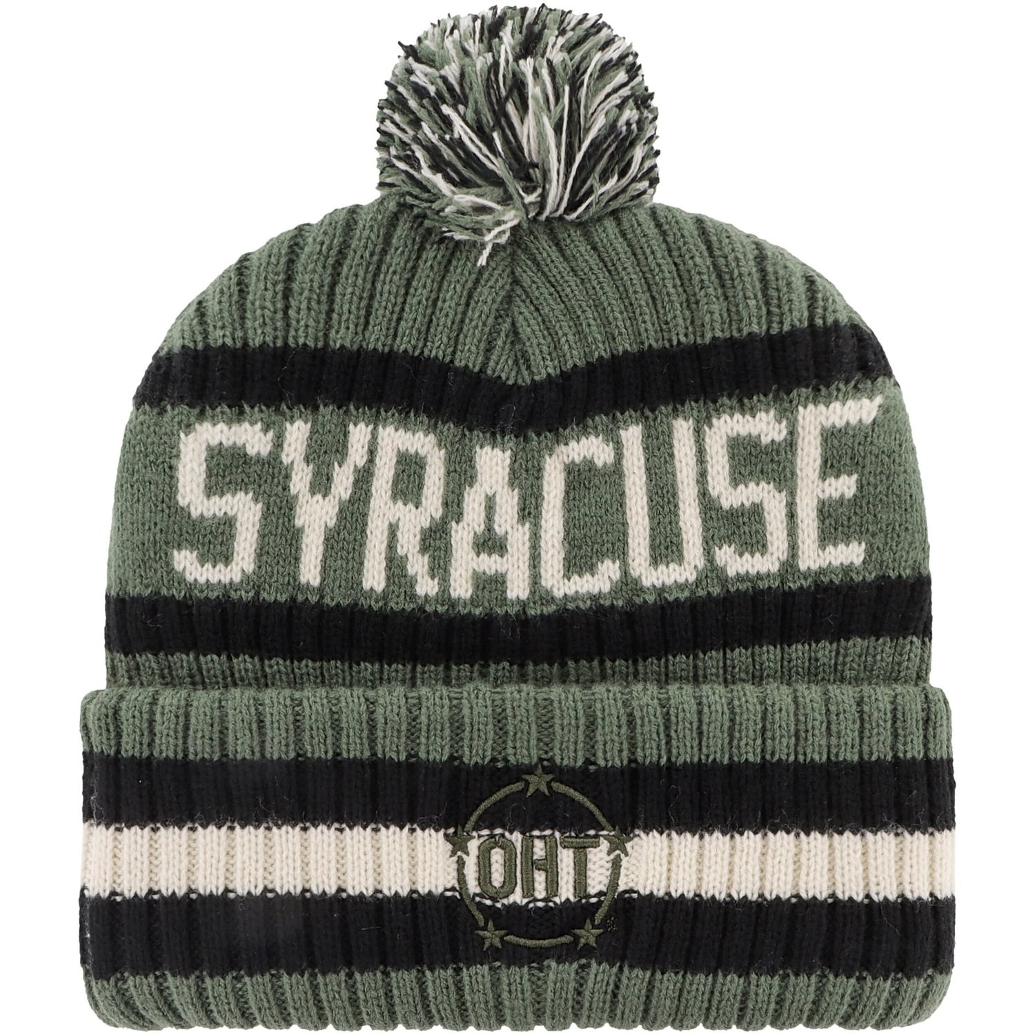 '47 Syracuse Orange OHT Military Appreciation Bering Cuffed Knit Hat with Pom - view number 2
