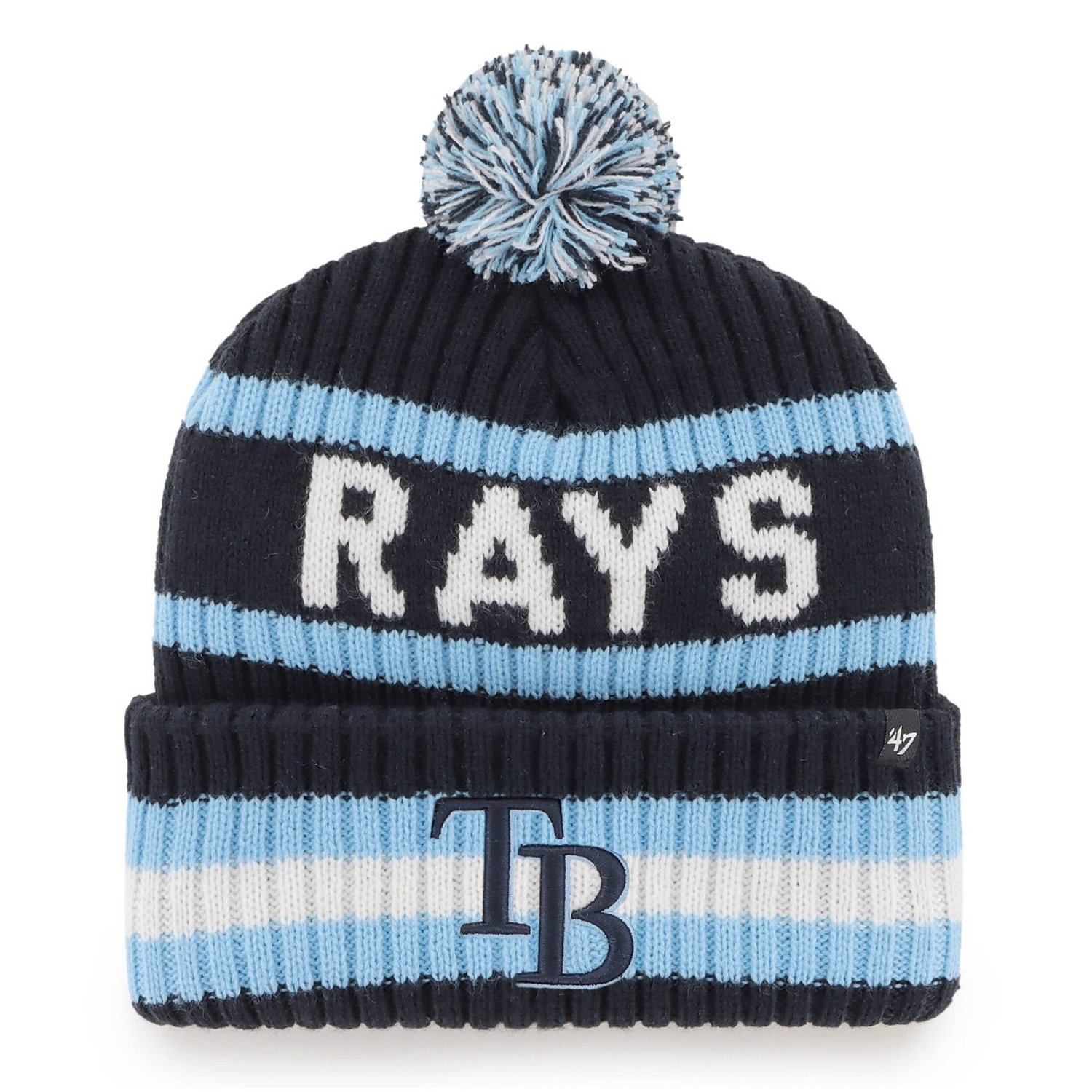 '47 Tampa Bay Rays Bering Cuffed Knit Hat with Pom