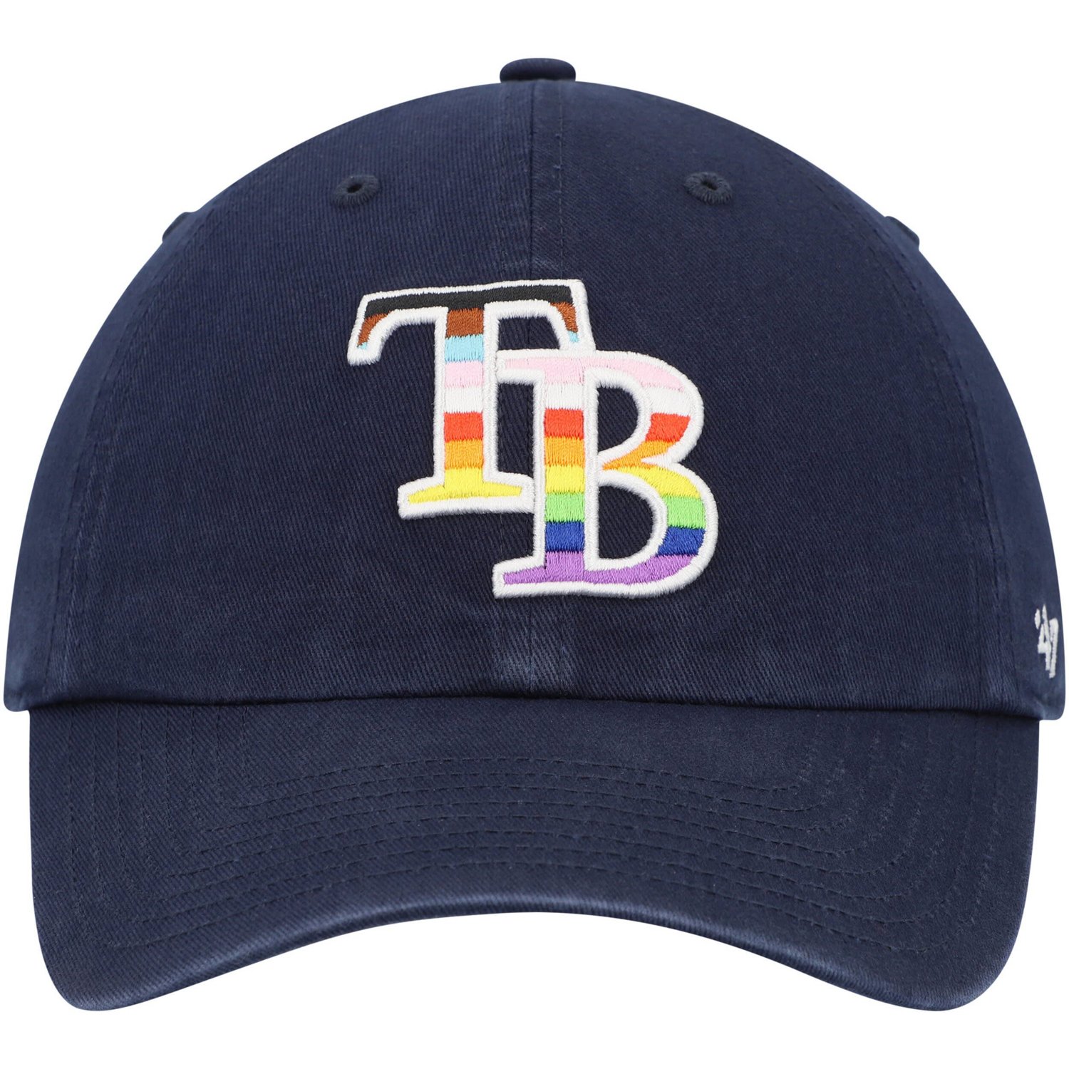 '47 Tampa Bay Rays Team Pride Clean Up Adjustable Hat                                                                            - view number 2