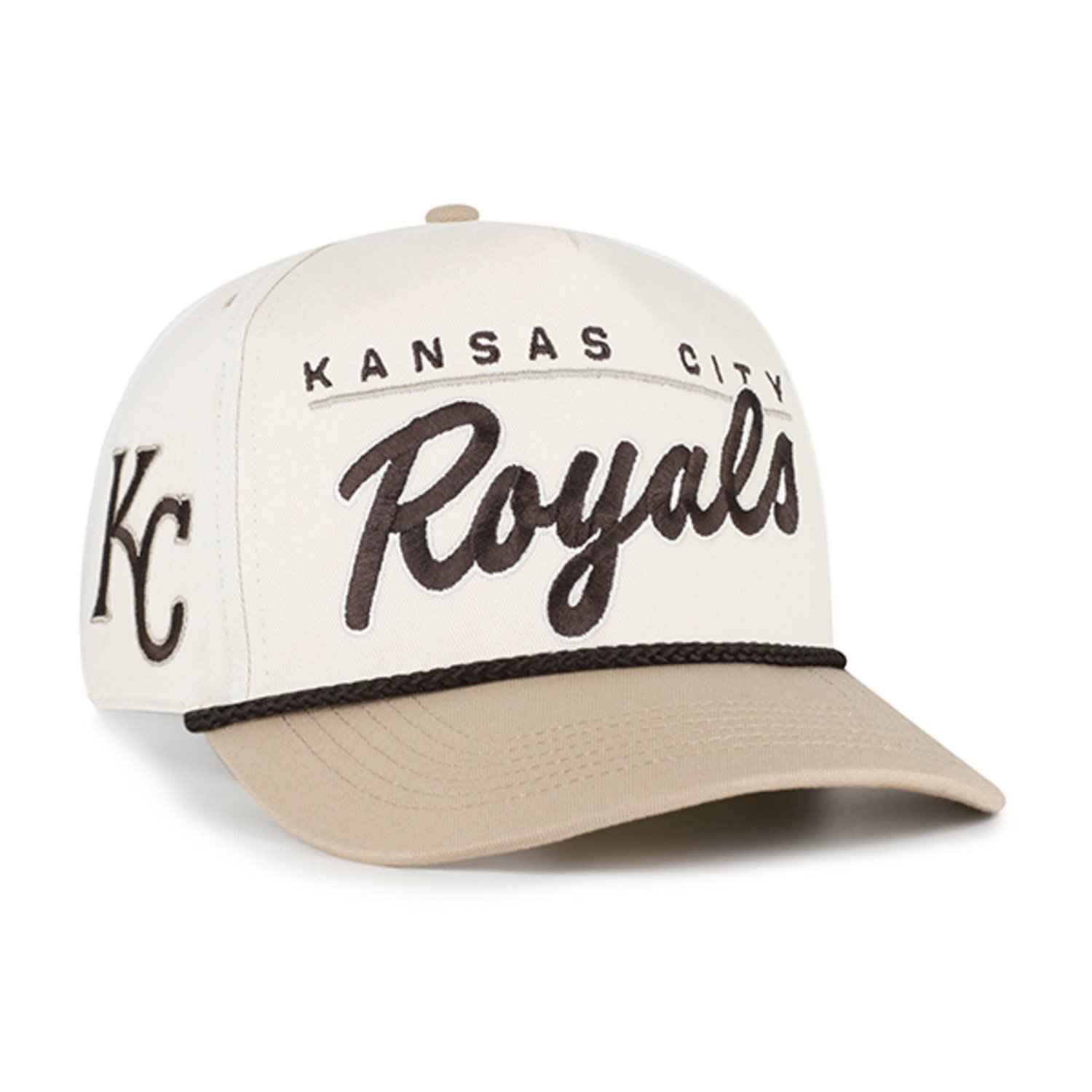'47 Tan Kansas City Royals Neutral Terrain Hitch Rope Adjustable Hat