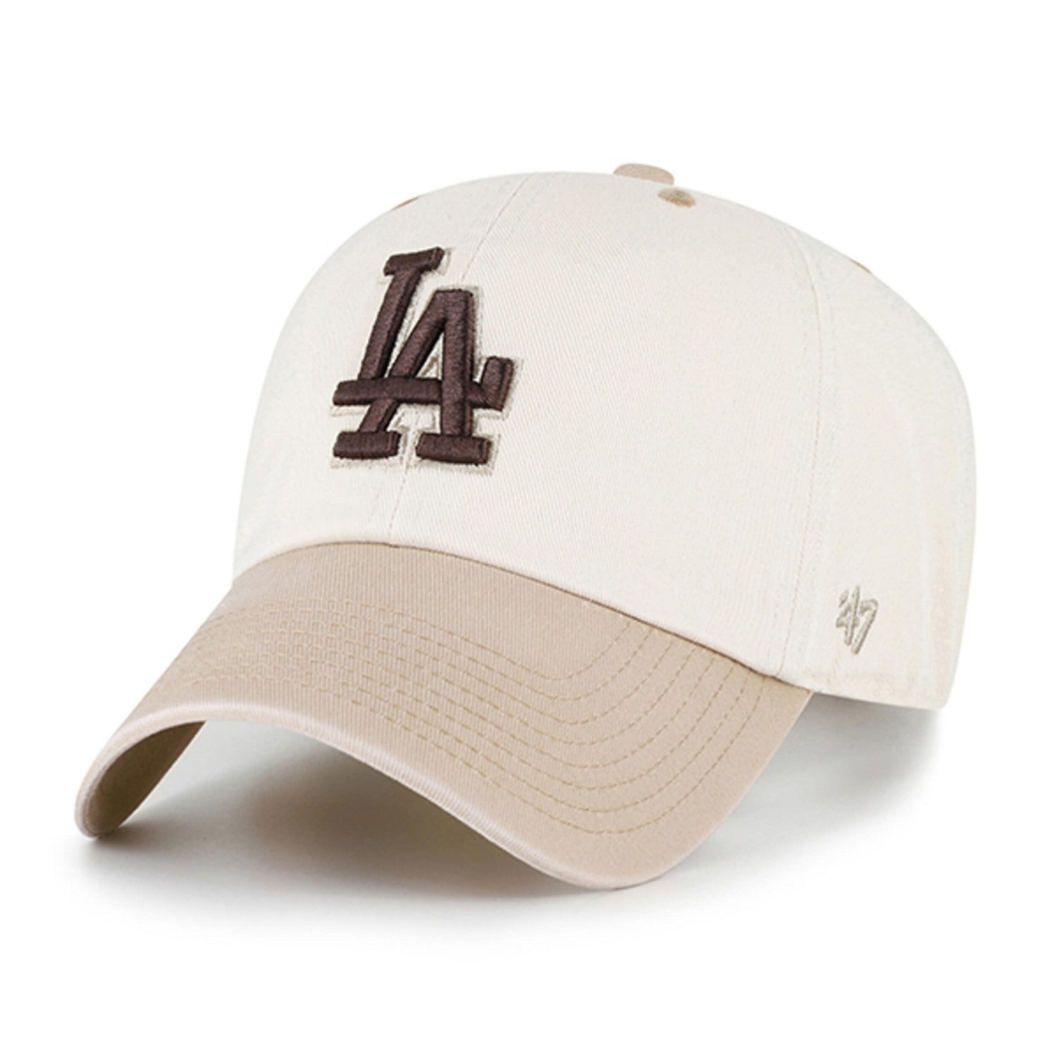 '47 Tan Los Angeles Dodgers Neutral Terrain Clean Up Adjustable Hat